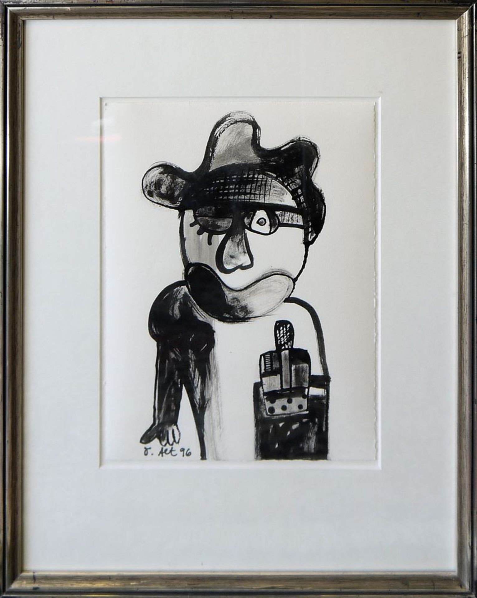 Otmar Alt, "Käpt'n Nemo", signed ink 1996, framed