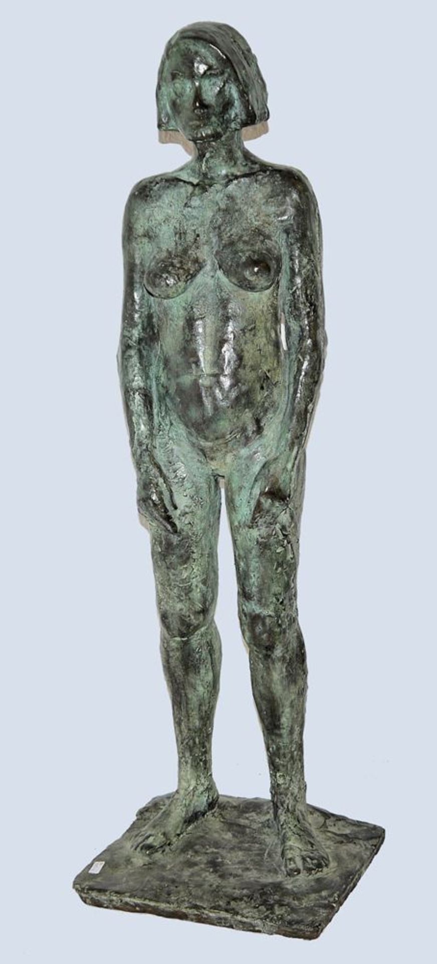 Karlheinz Oswald, Nude study, bronze from 1984, with catalogue
