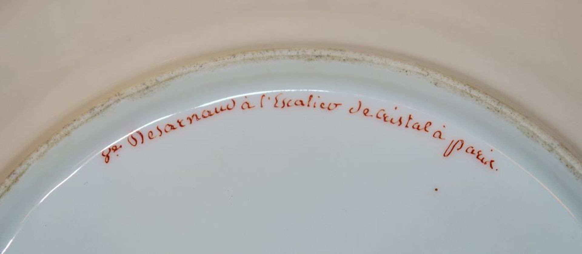 Four fine porcelain plates of the French Empire by Desarnaud, Paris after 1815 - Image 2 of 2