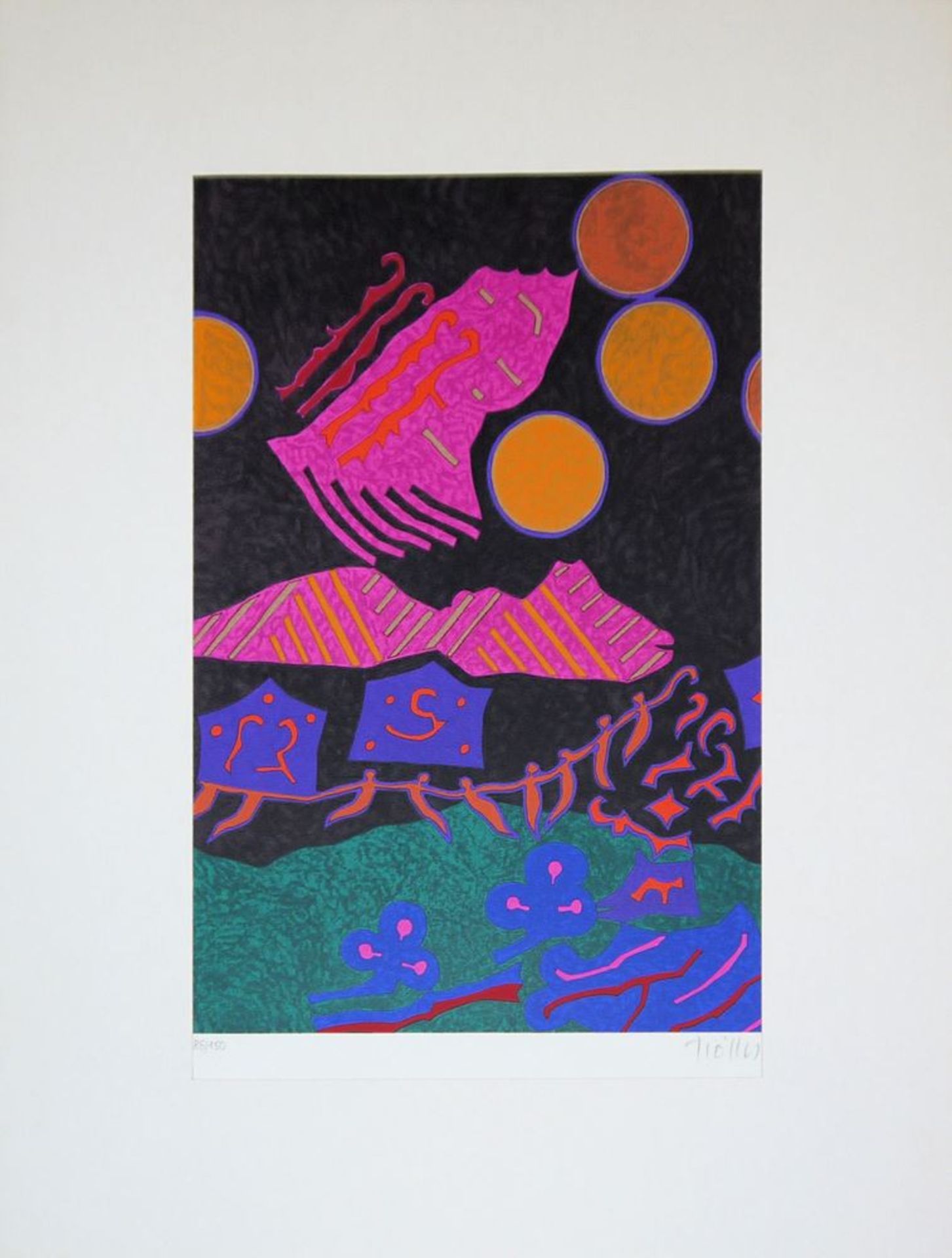 Heinz Trökes, 7 colour lithographs of the 1970s, all signed - Image 3 of 8