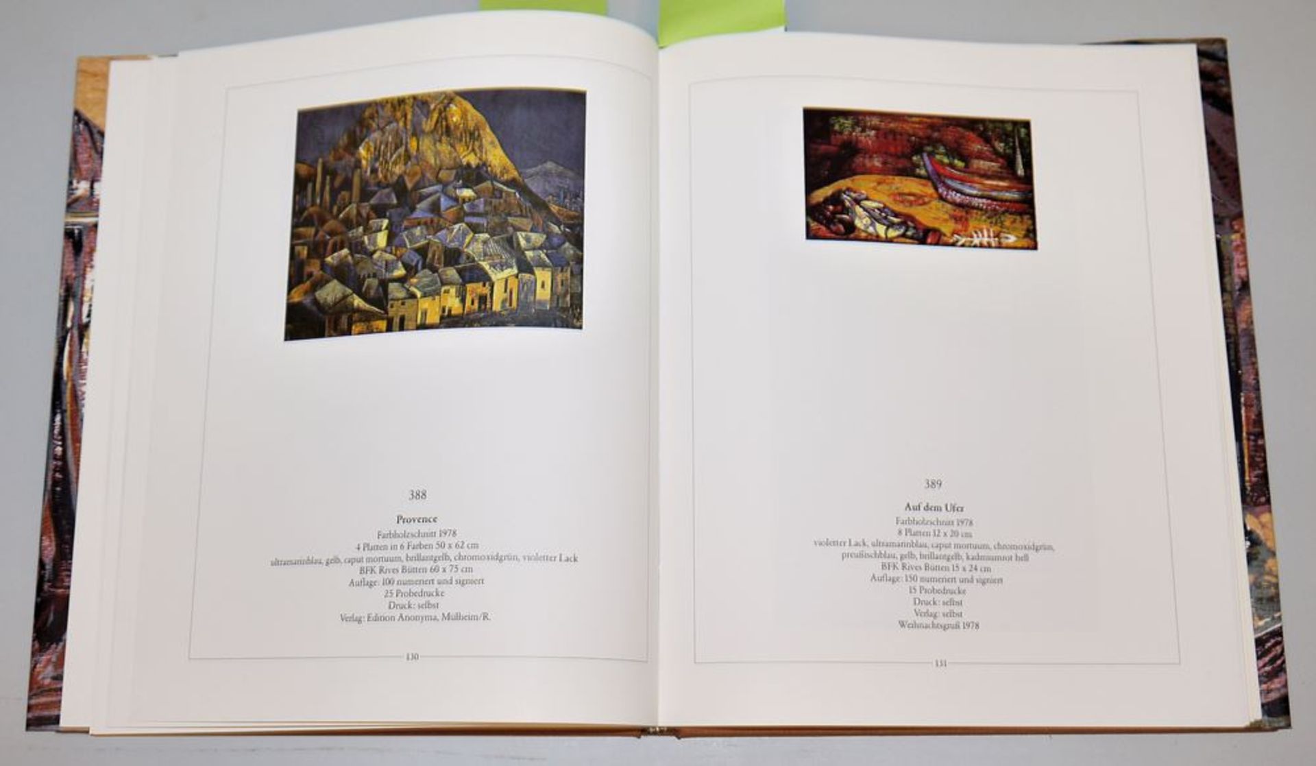 Esteban Fekete, 2 large colour woodcuts & catalogue raisonné II with colour woodcut - Image 4 of 5
