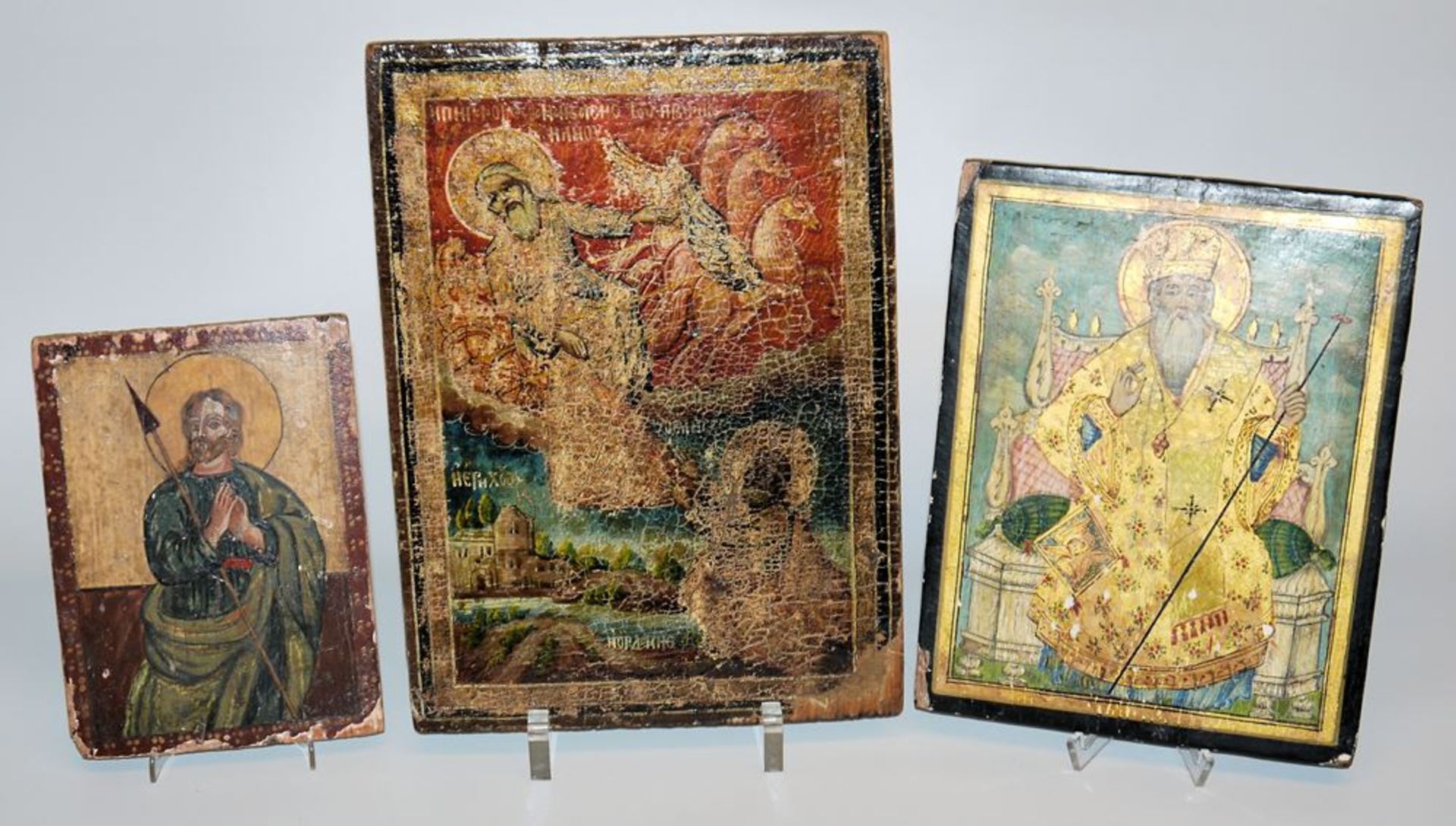 Three icons from an Orthodox monastery in Maalula, Syria, 2nd half of the 19th century