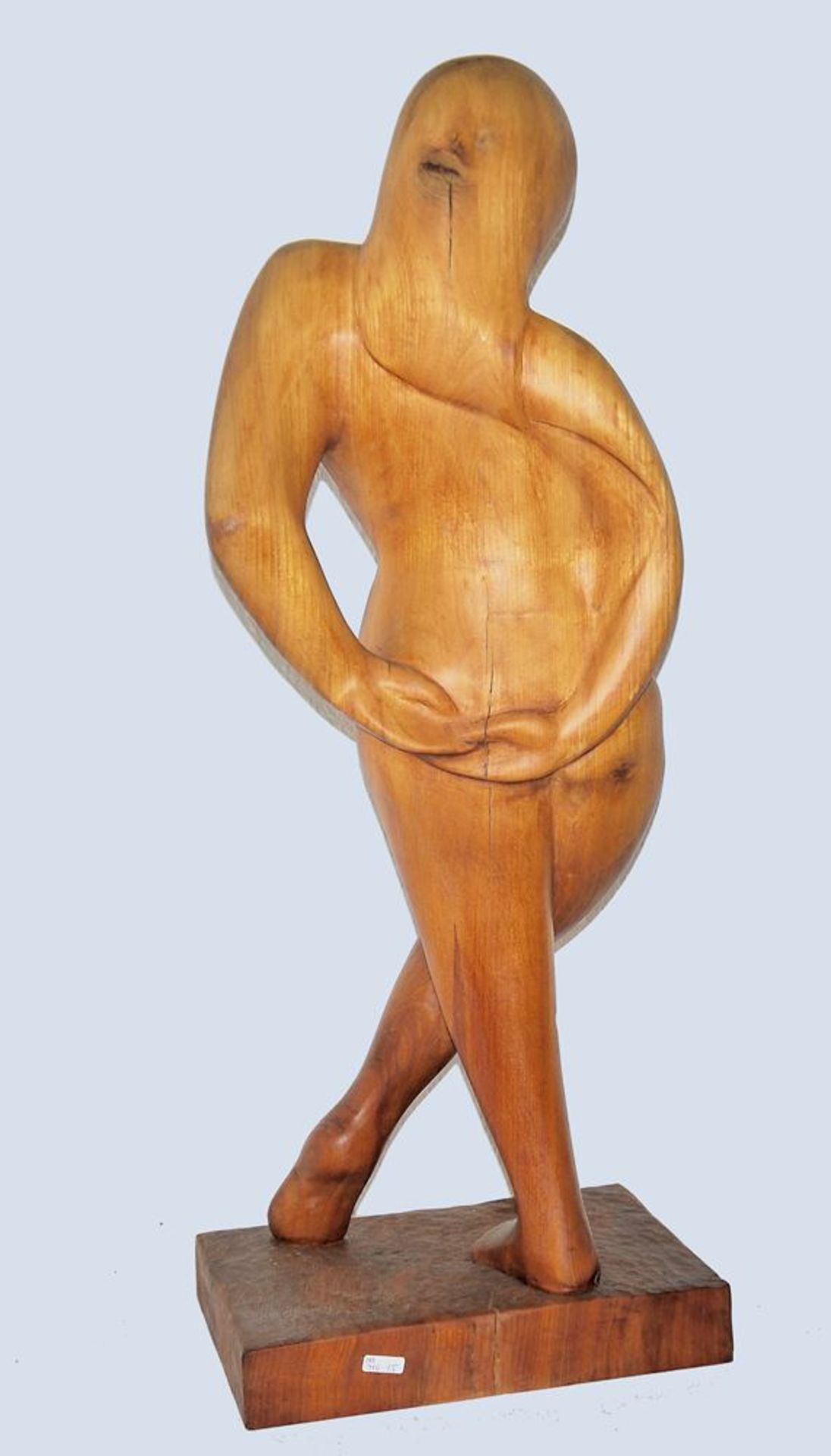 Ortrud Heuser-Hickler, Standing, wood sculpture from 1986 - Image 2 of 3