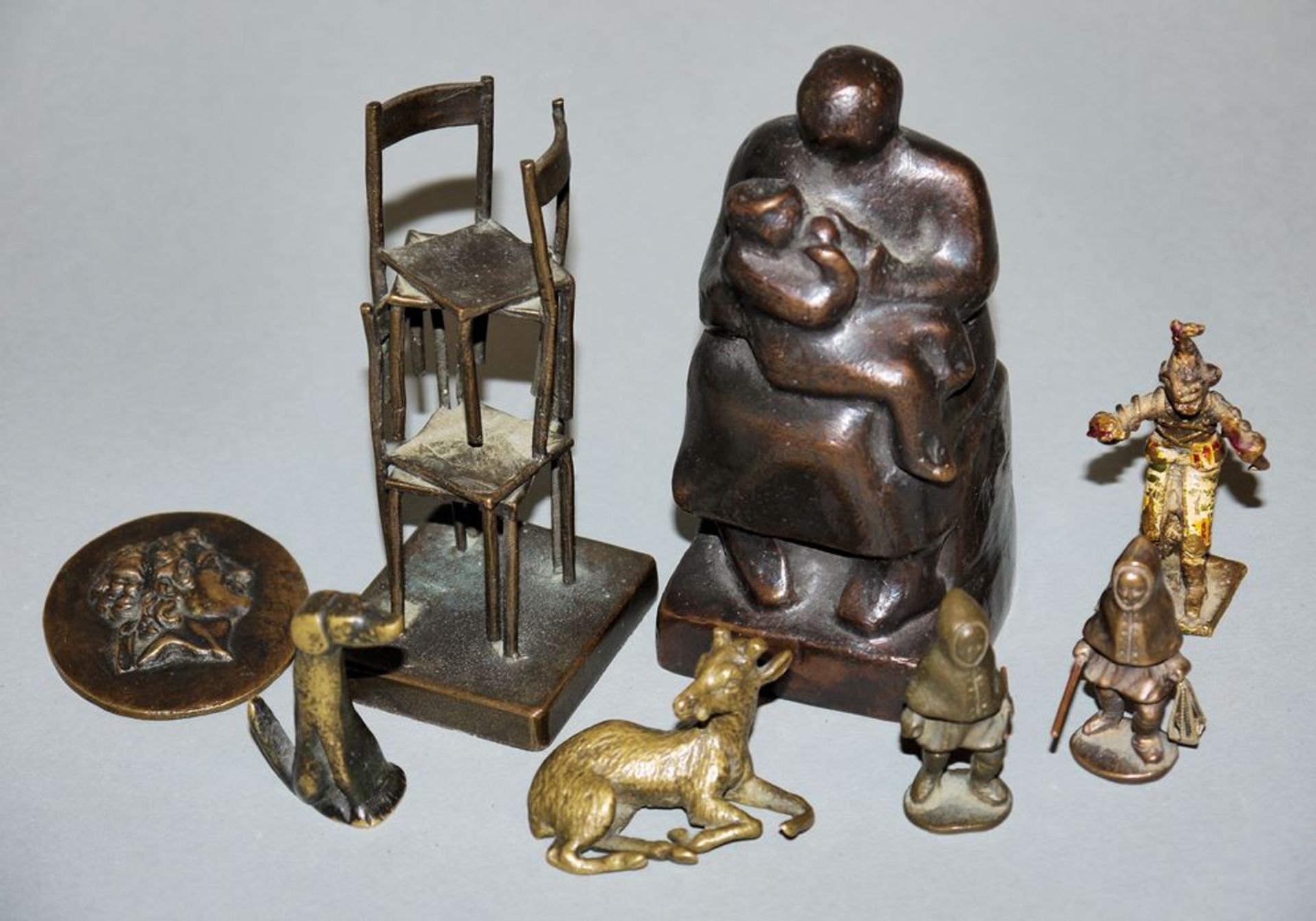 Eight small bronzes from 1900