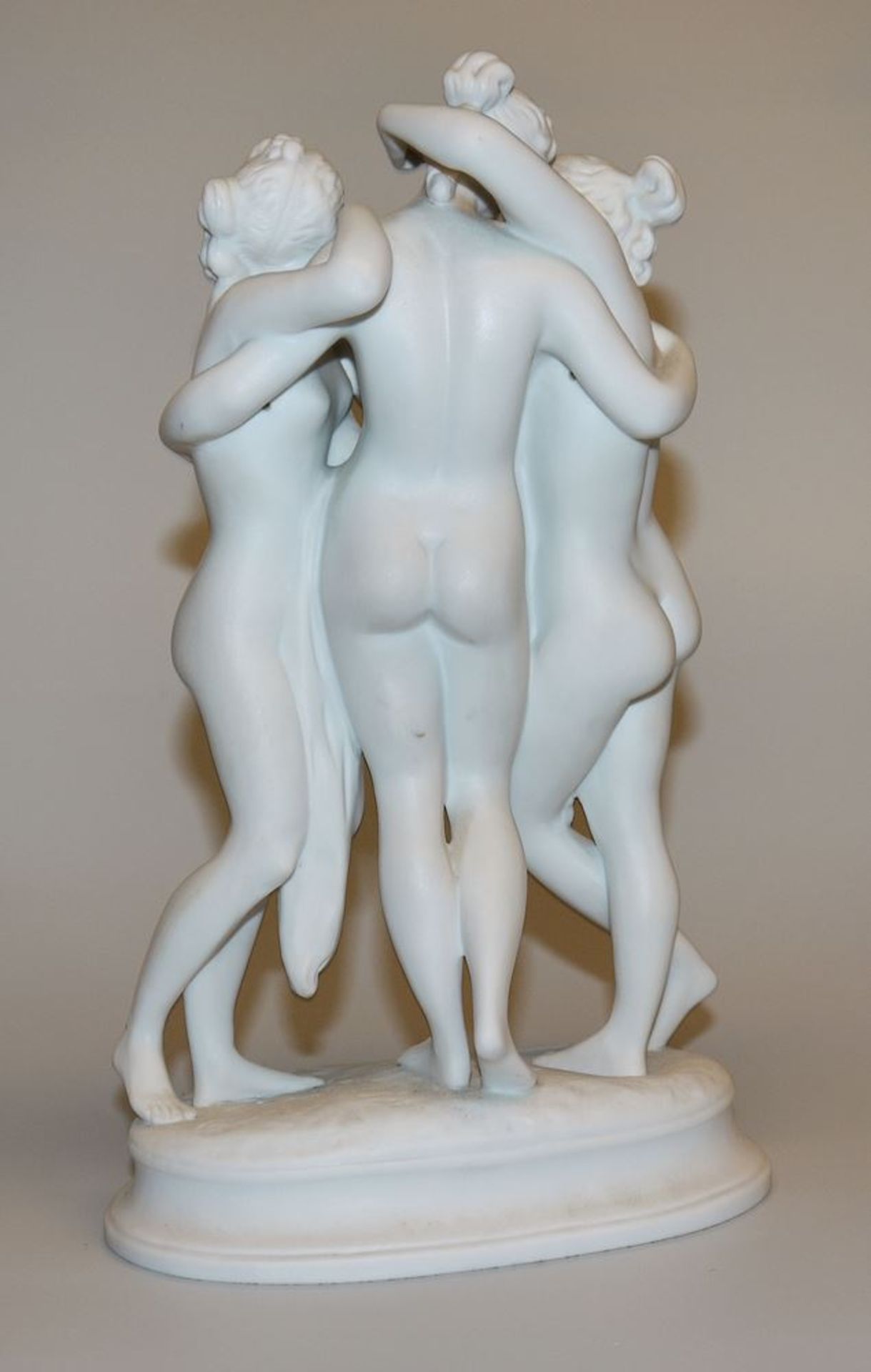 Porcelain group "Three Graces" after Antonio Canova, Hutschenreuther, Probstzella, c. 1880/1900 - Image 2 of 2