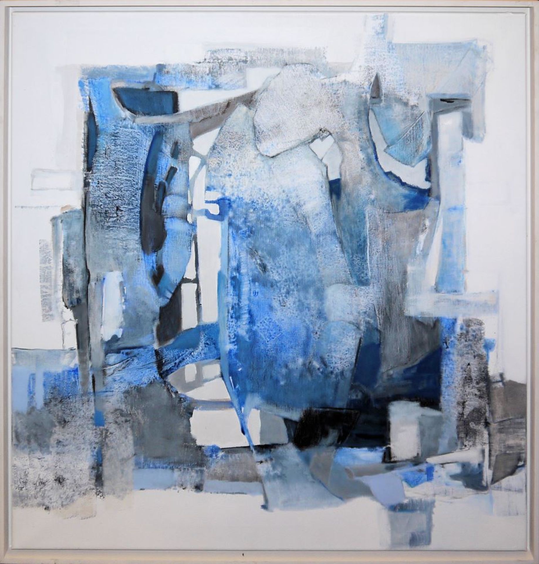 Ursula Faber, Abstract compositions, acrylic paintings and watercolours, framed