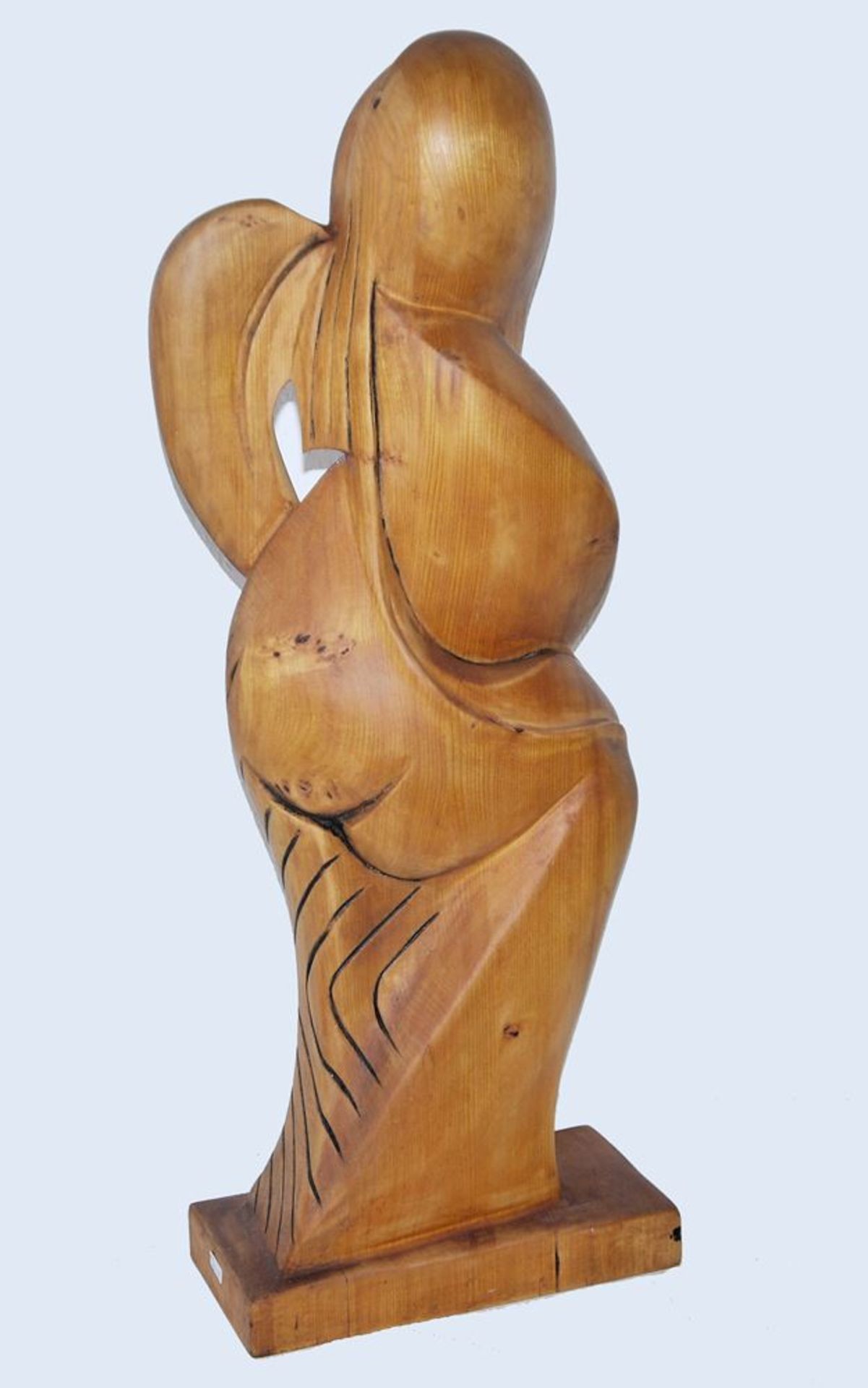 Ortrud Heuser-Hickler, Niobe, wood sculpture from 1987 - Image 2 of 3