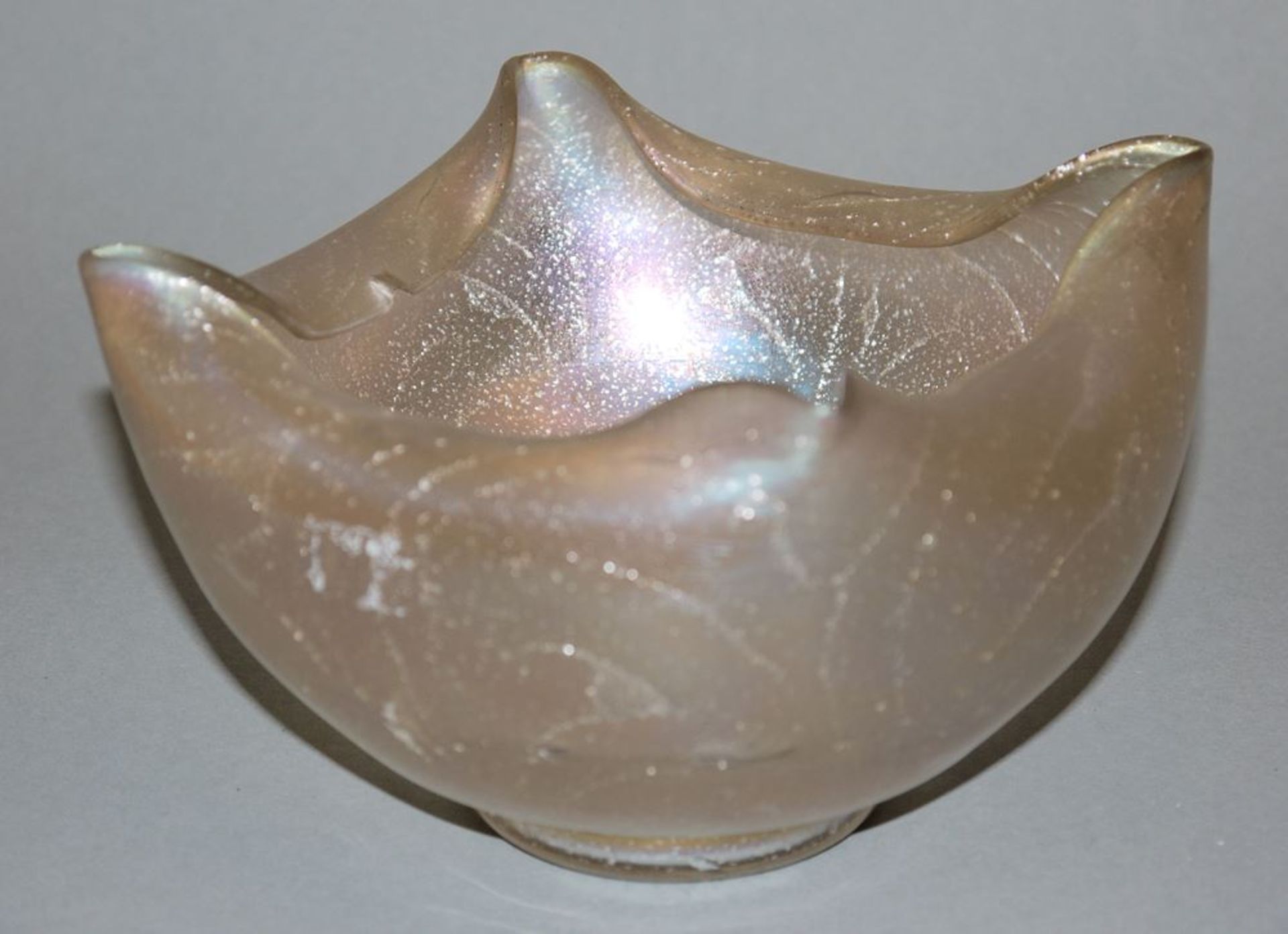 Art Nouveau glass bowl, probably Murano, Venice, c. 1930