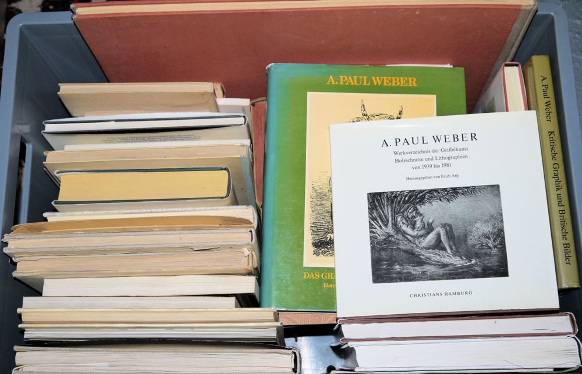 Andreas Paul Weber, umfangreicher Sammlungs-Nachlass: signierte Lithographien, Bücher ab 1921, zahl - Bild 11 aus 11