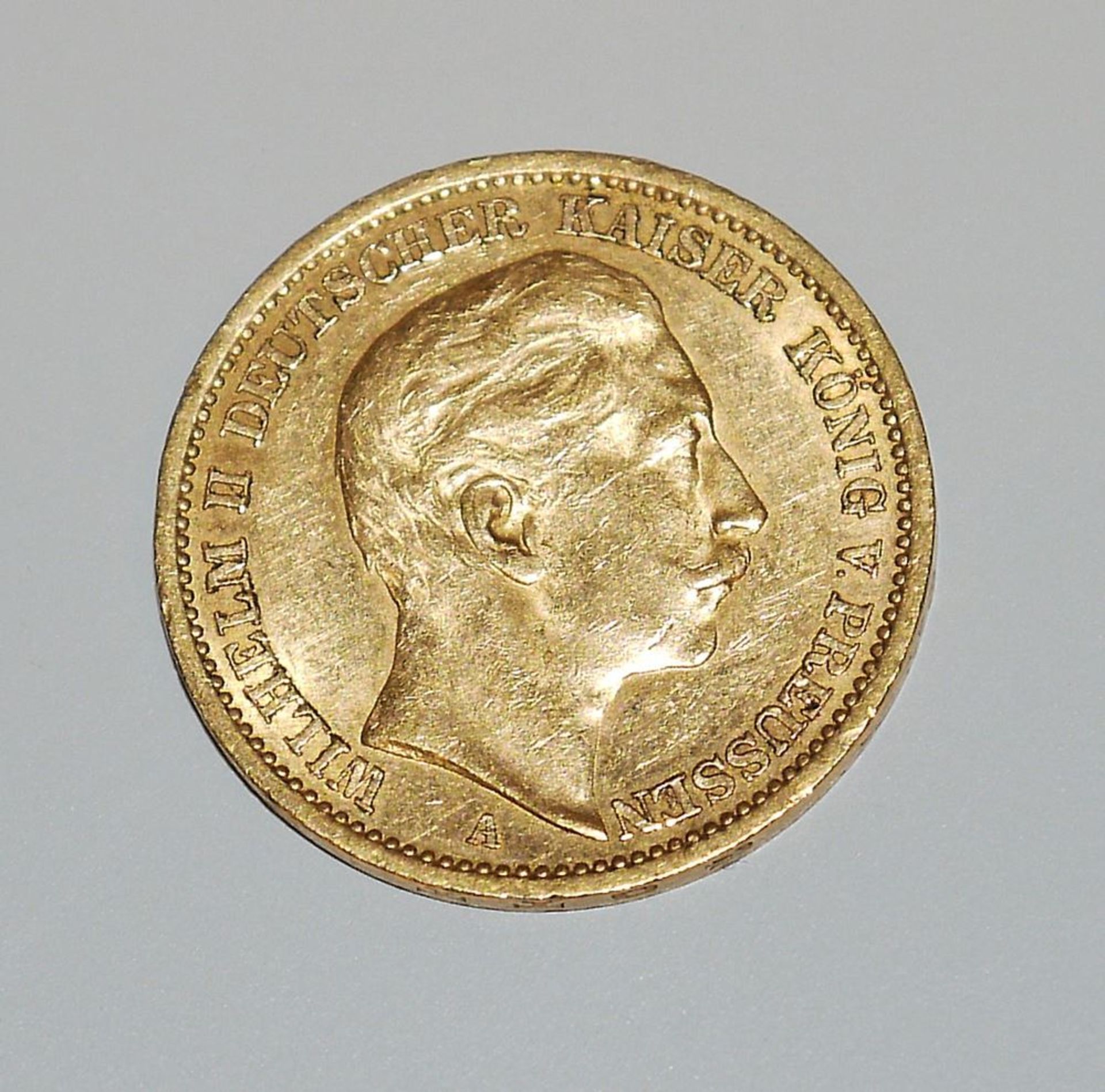 Gold coin German Empire 20 Mark 1908