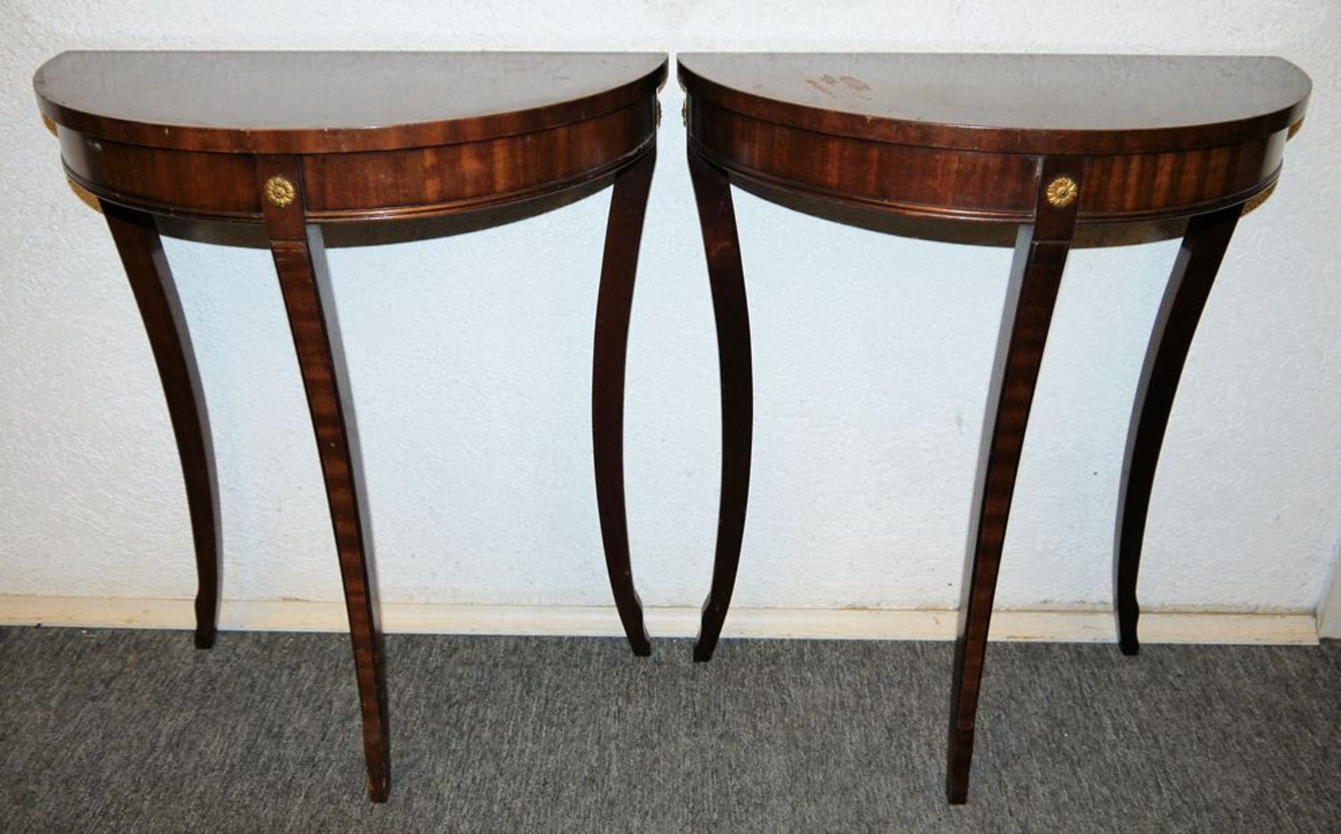 Pair of functional console tables by Reprodux, Bevan Funnell, England - Image 2 of 2