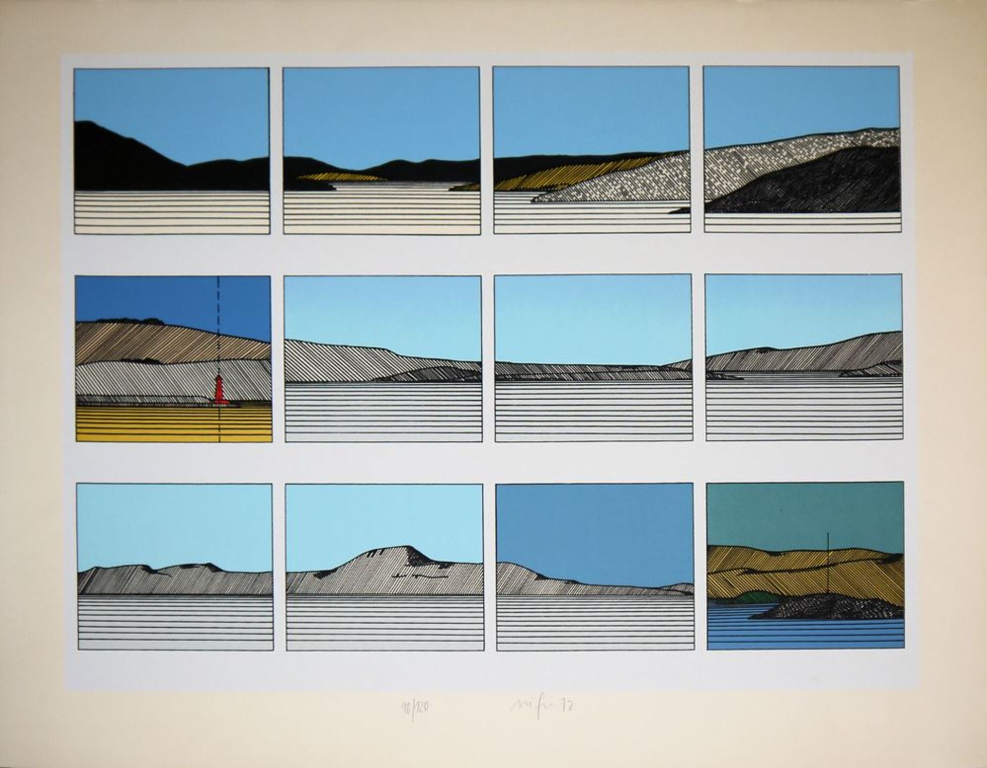 Dieter Asmus & Dietmar Ullrich & Werner Nöfer, 3x prints from the early '70s - Image 5 of 6