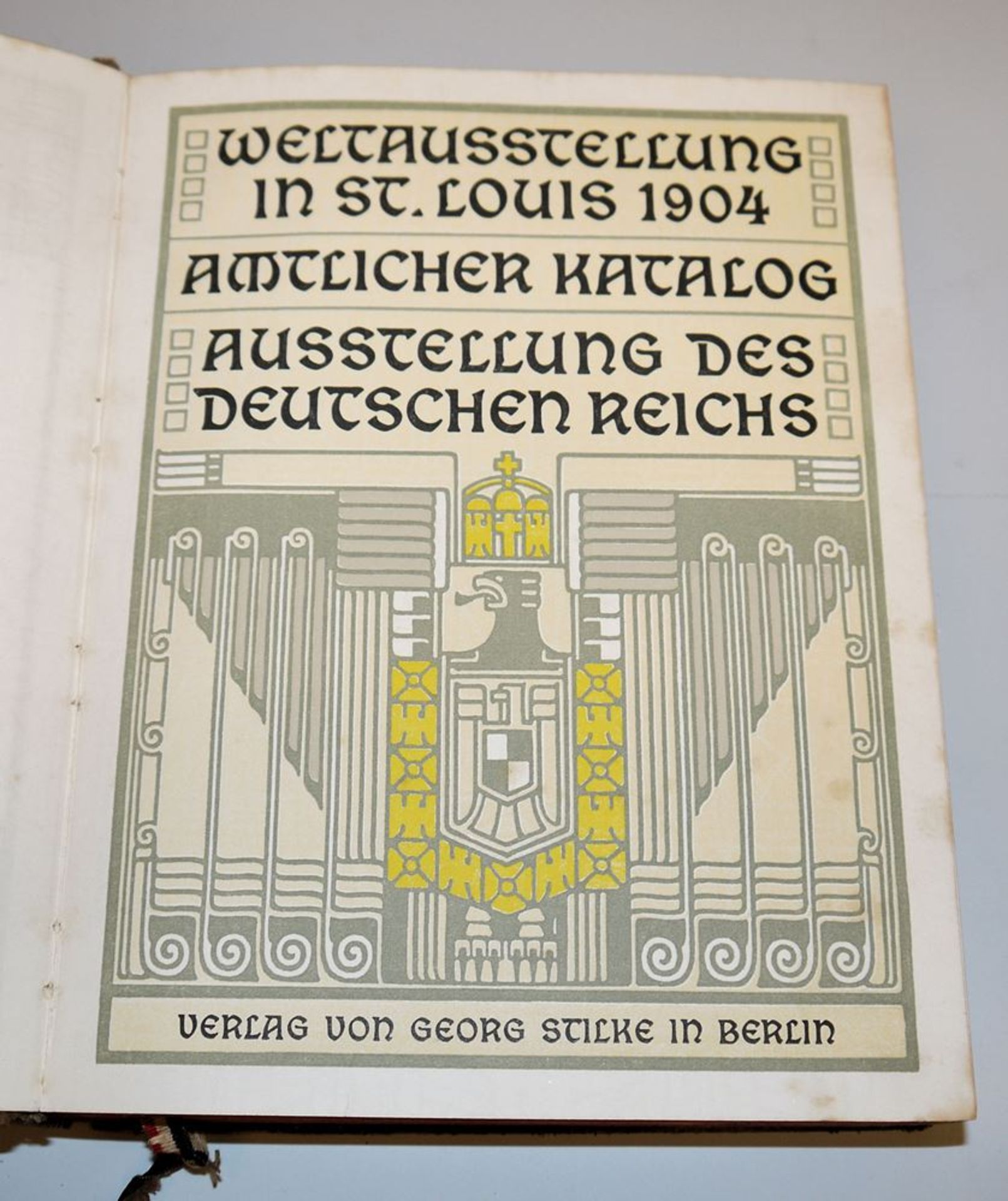 Peter Behrens (design), Official Catalogue of the World Exhibition in St. Louis 1904 