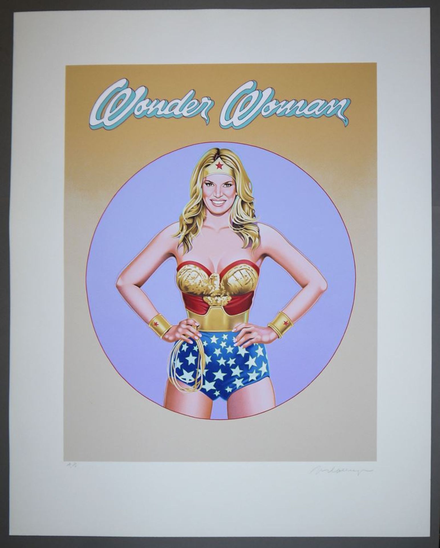 Mel Ramos, "Wonder Woman # 3", colour serigraph from 2010, signed, with Carini certificate