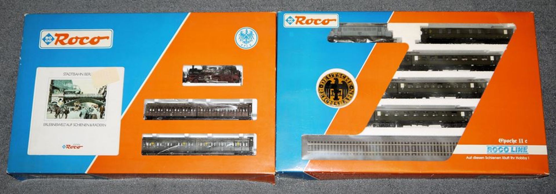 2x Roco H0 Modell 43032, Zugset Eisenbahn