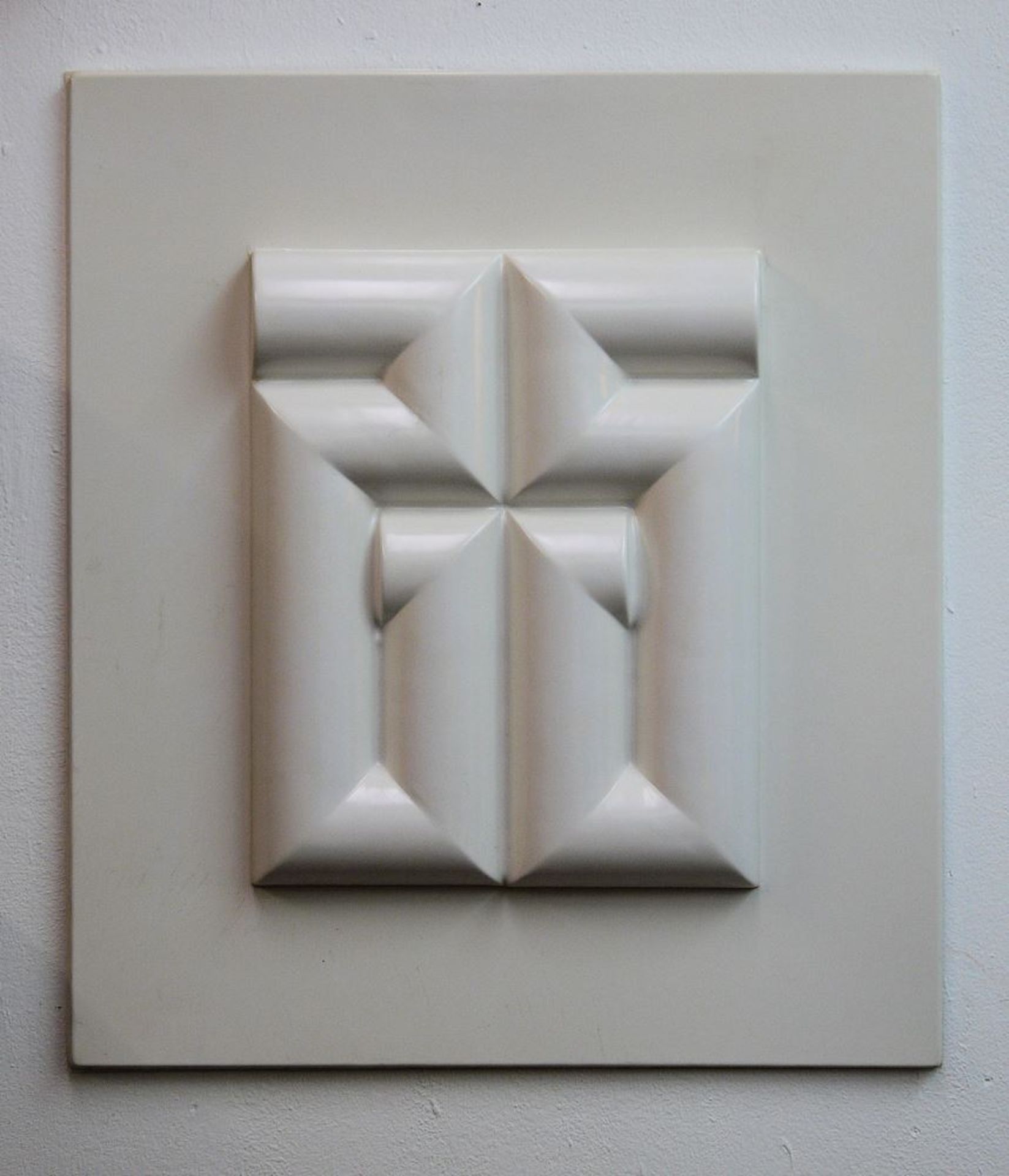 Friedrich Gräsel, "Konkretes" Relief, Wandobjekt, Kunststoff von 1968