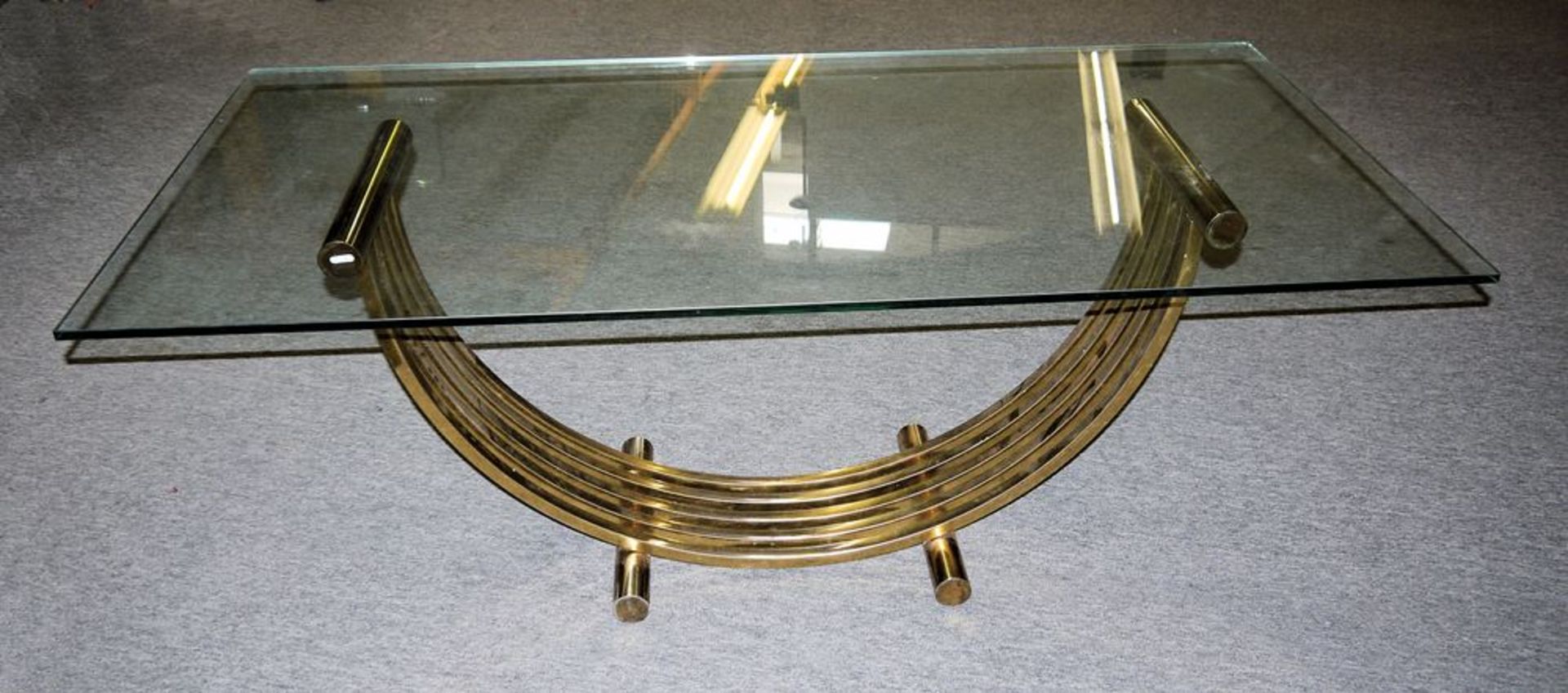 Repräsentative writing, dining or console table by Romeo Rega, Italy 1970s