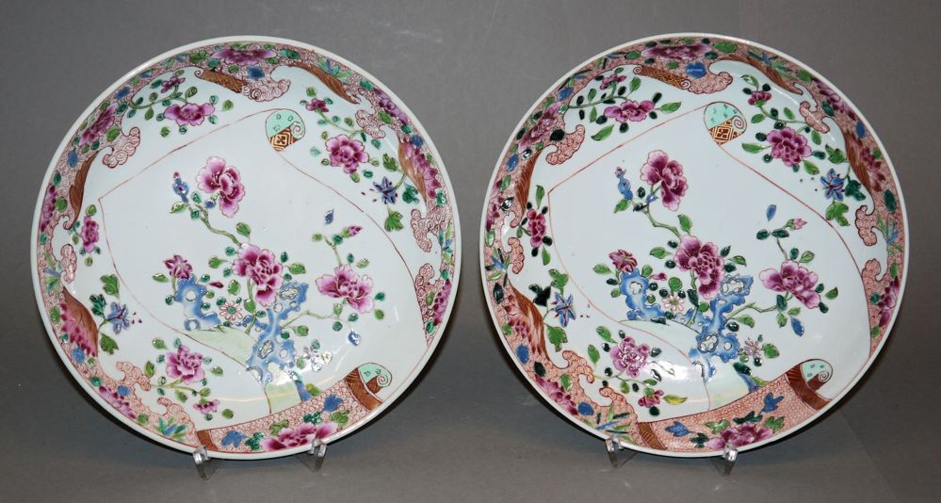 Two bowls with scroll motif, Yongzheng period, China c. 1730/40