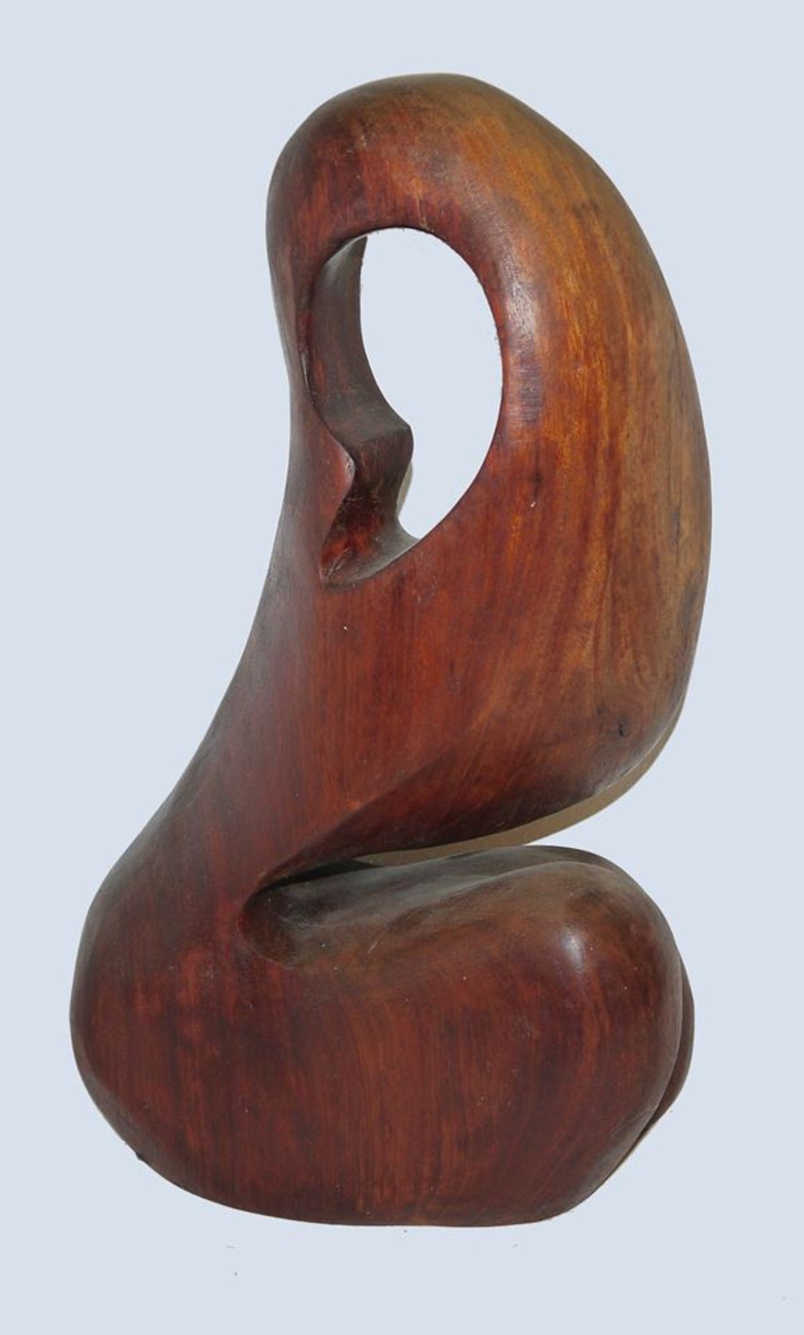 Ortrud Heuser-Hickler, Kneeling Figure, wood sculpture from 1991 - Image 2 of 3