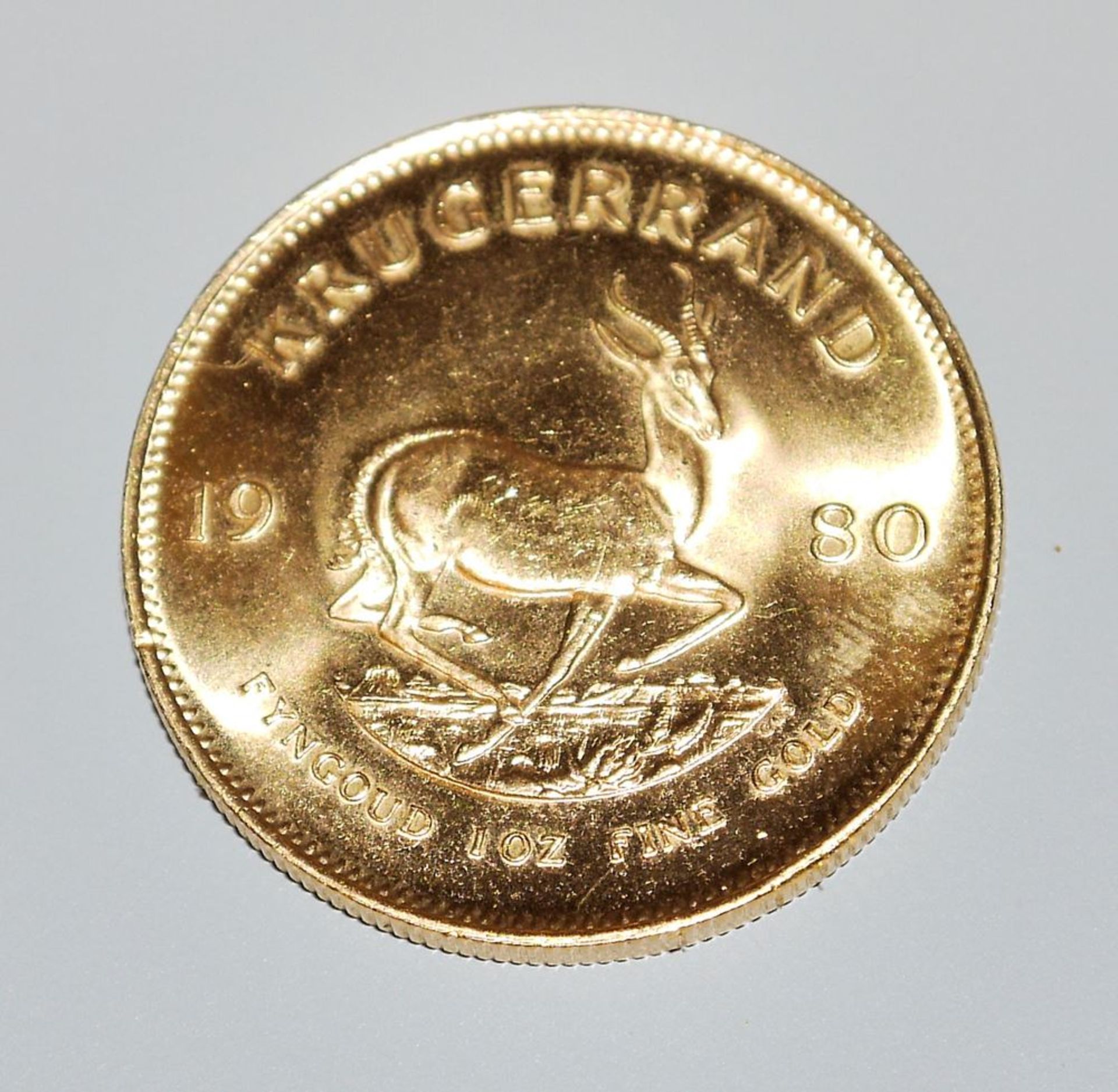 Gold münze Krugerrand 1 oz, Südafrica 1980 - Image 2 of 2