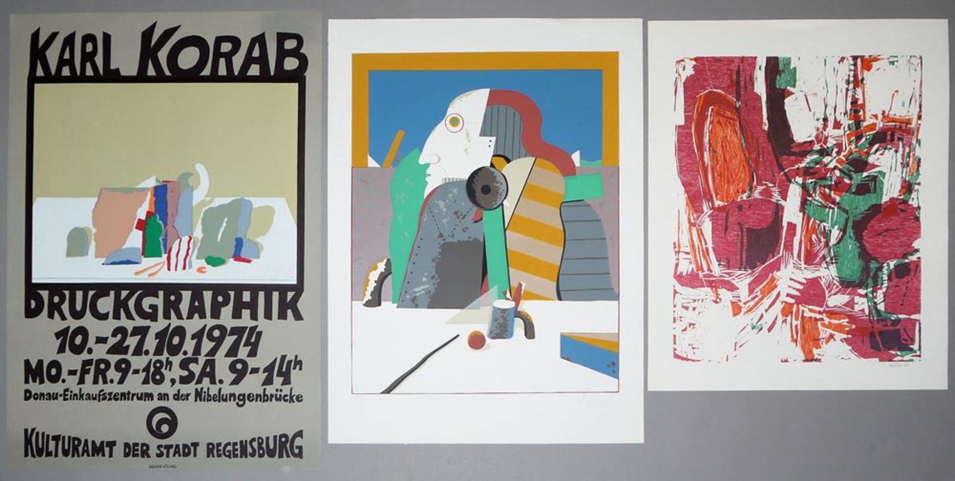Ernst Fuchs, Jean Moreau, Heinz Kreutz, Karl Korab & H.O. Müller-Erbach - 15x modern graphics - Image 2 of 3
