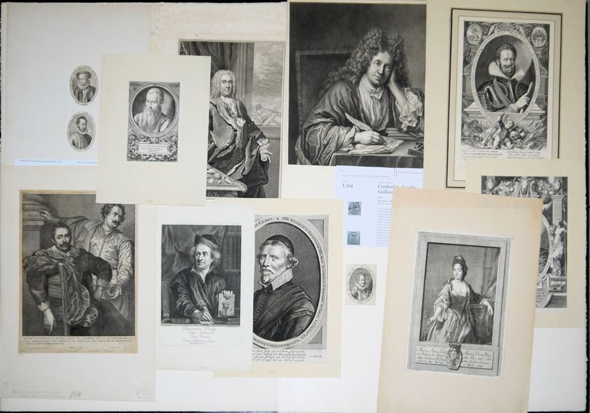 Collection estate: Approx. 35 old master prints, portraits, 16th-18th c., partly with collector's s - Image 2 of 2