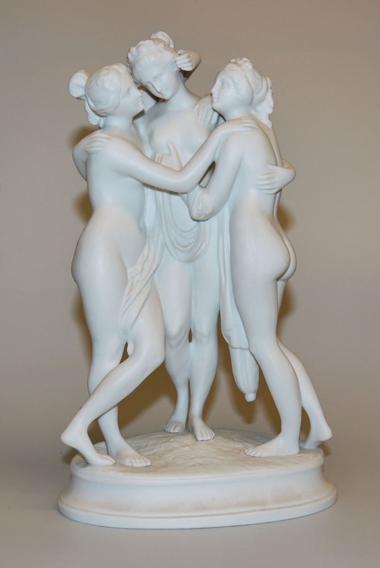 Porcelain group "Three Graces" after Antonio Canova, Hutschenreuther, Probstzella, c. 1880/1900
