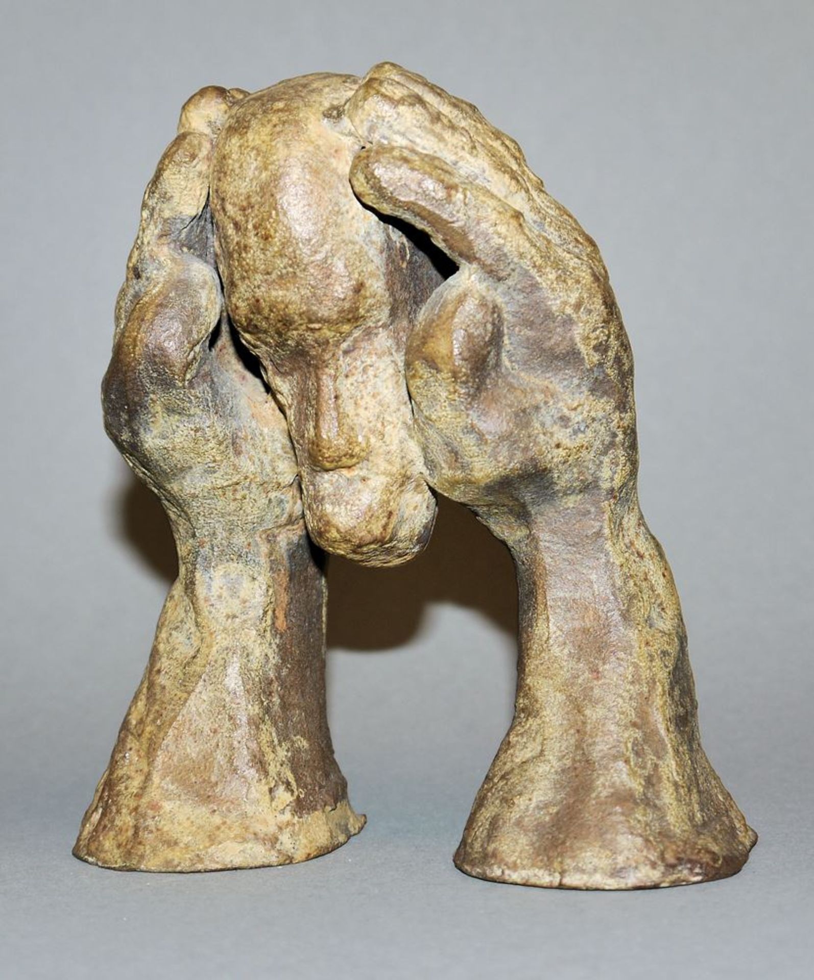 Dieter W. Meding, bronze sculpture "Cogito" from 1991