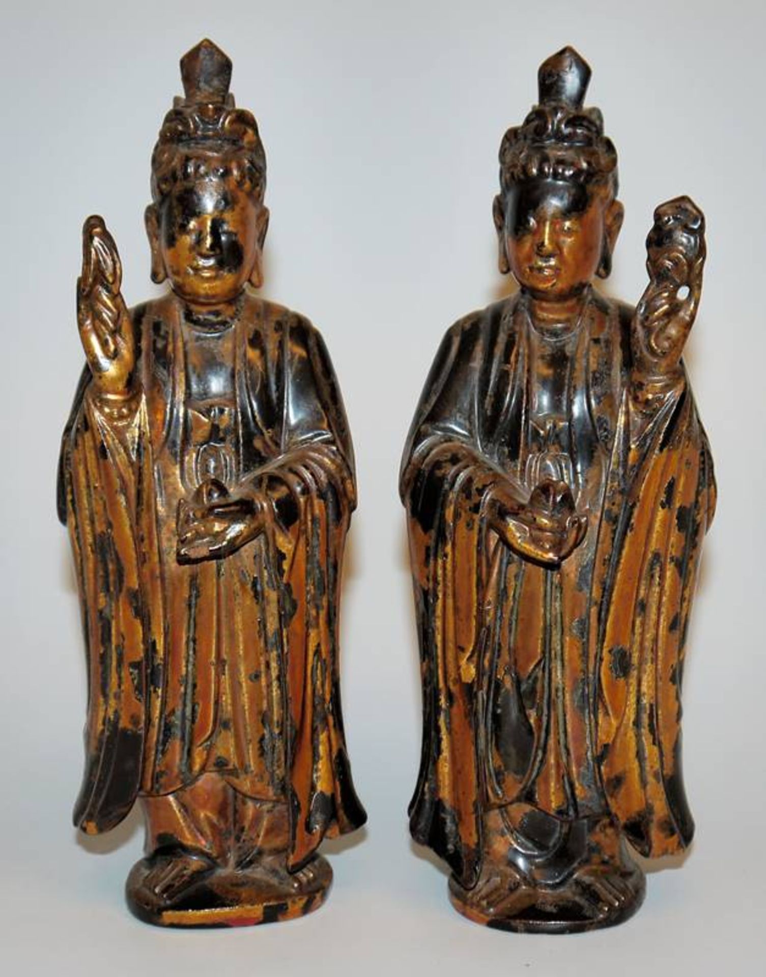Two lacquered altar figures, Vietnam 18th/19th century