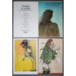 Bruno Bruni, "Salmagundi", 3 sign. Farblithographien & "Die Kunst der Graphik" mit 6 von 7 Original