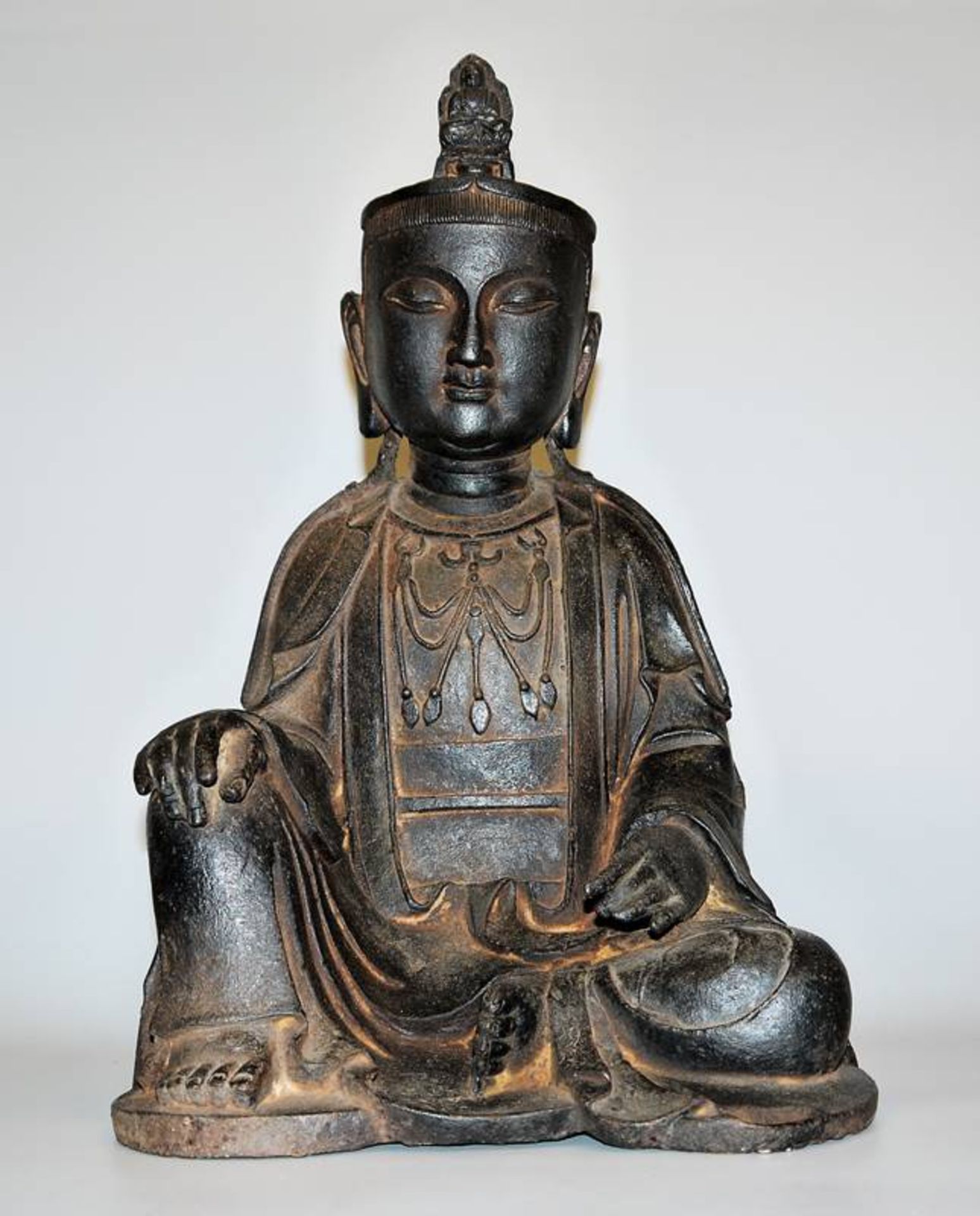 Bodhisattva Avalokiteshvara (Guanyin), Ming-style iron casting, China 18th c. or later