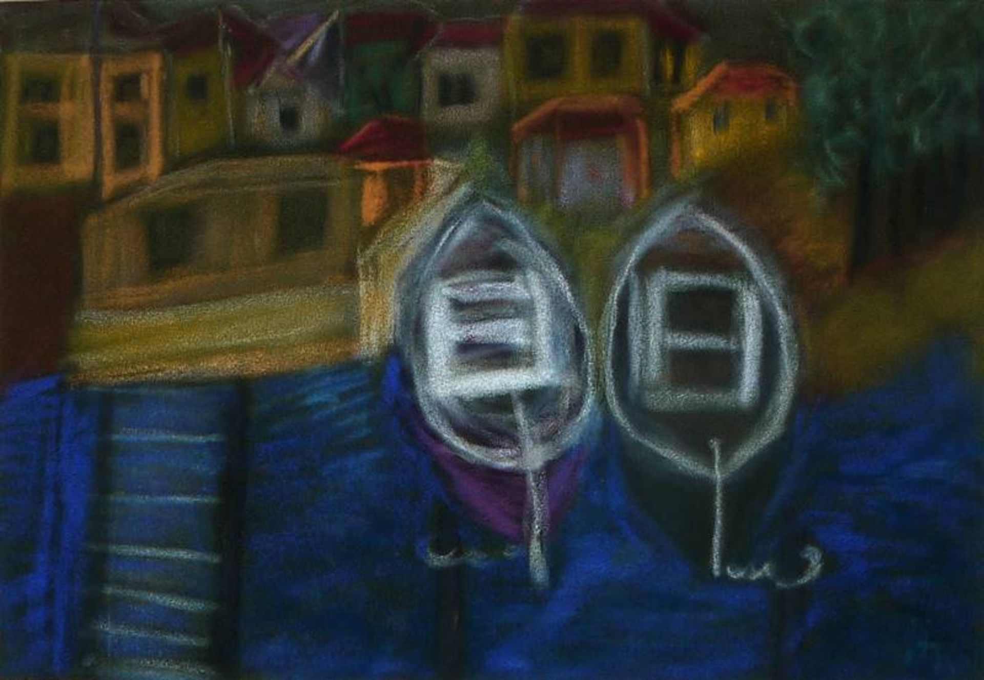Ida Kerkovius, Harbour Scene, pastel from 1951, framed - Image 4 of 4