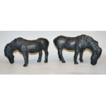 Johannes Brus, zwei Pferde, Bronzeplastiken von 2011