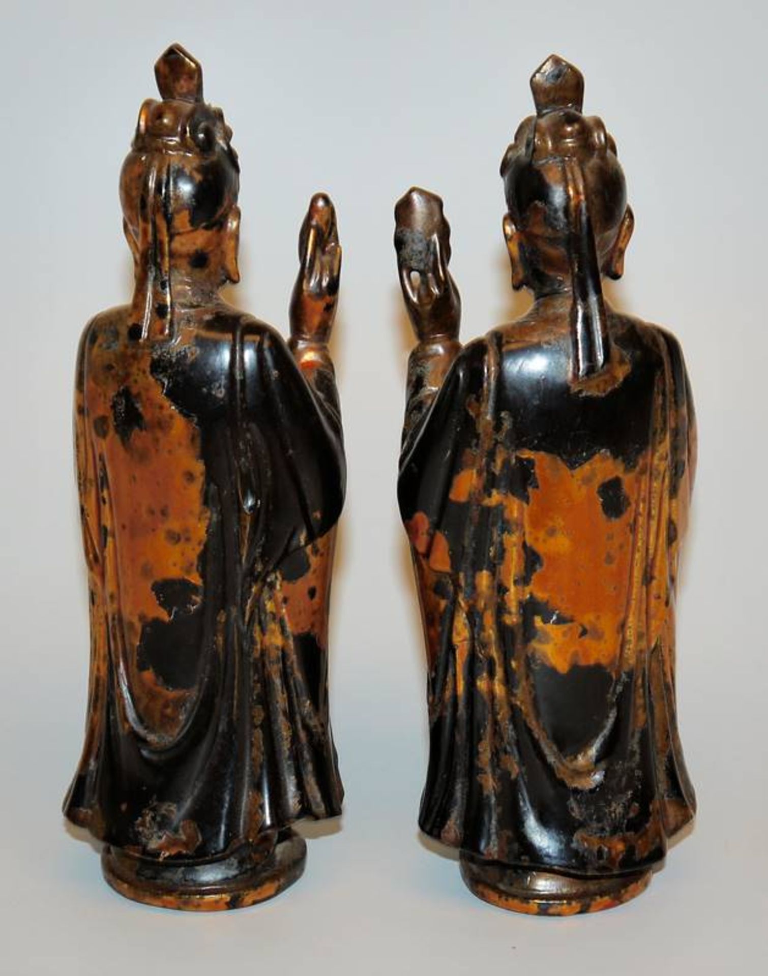 Two lacquered altar figures, Vietnam 18th/19th century - Image 2 of 2