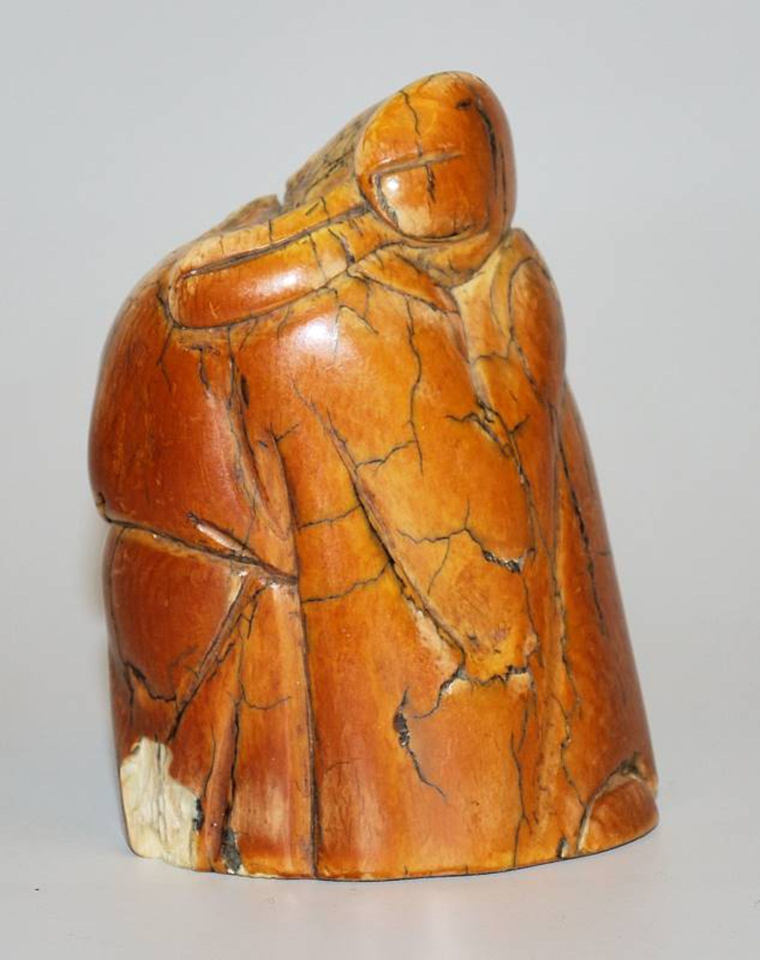 The drunken poet, carving from mammoth tooth, China 20th century - Image 2 of 3