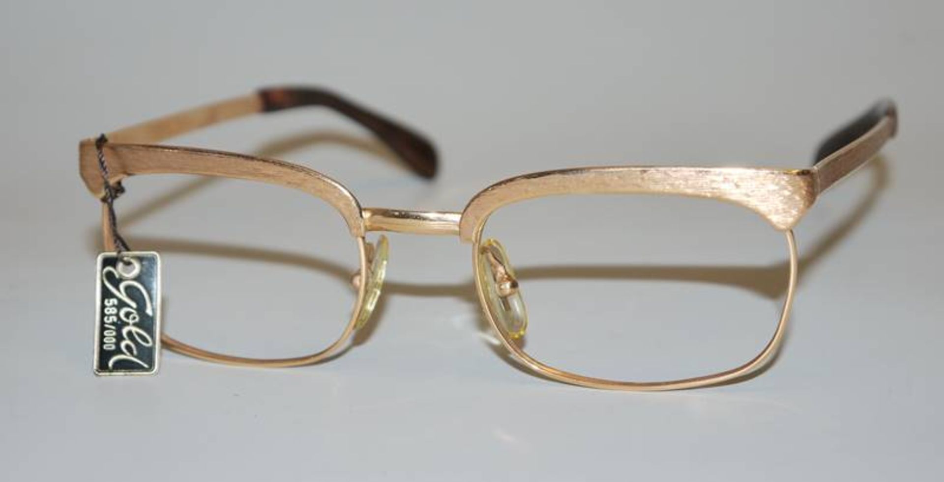 Rarity: 14kt real gold spectacle frame by American Optical, 1960s