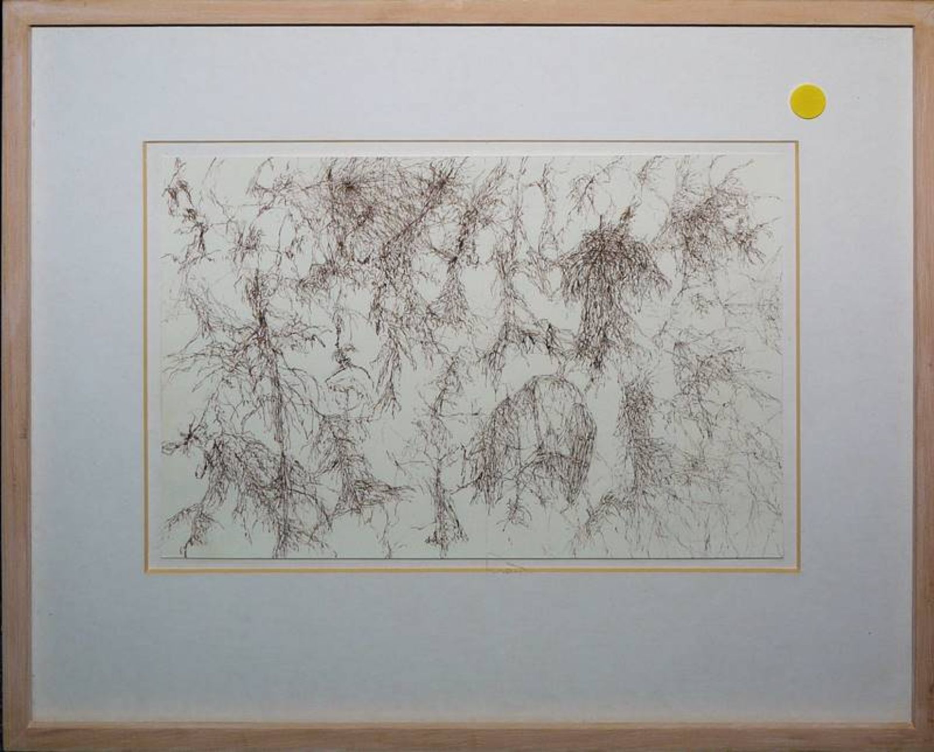 Lucie Beppler, o.T., drei abstrakte Zeichnungen von 1999-2000, "Palmen" u. o.T., zwei Aquarelle von - Bild 6 aus 6