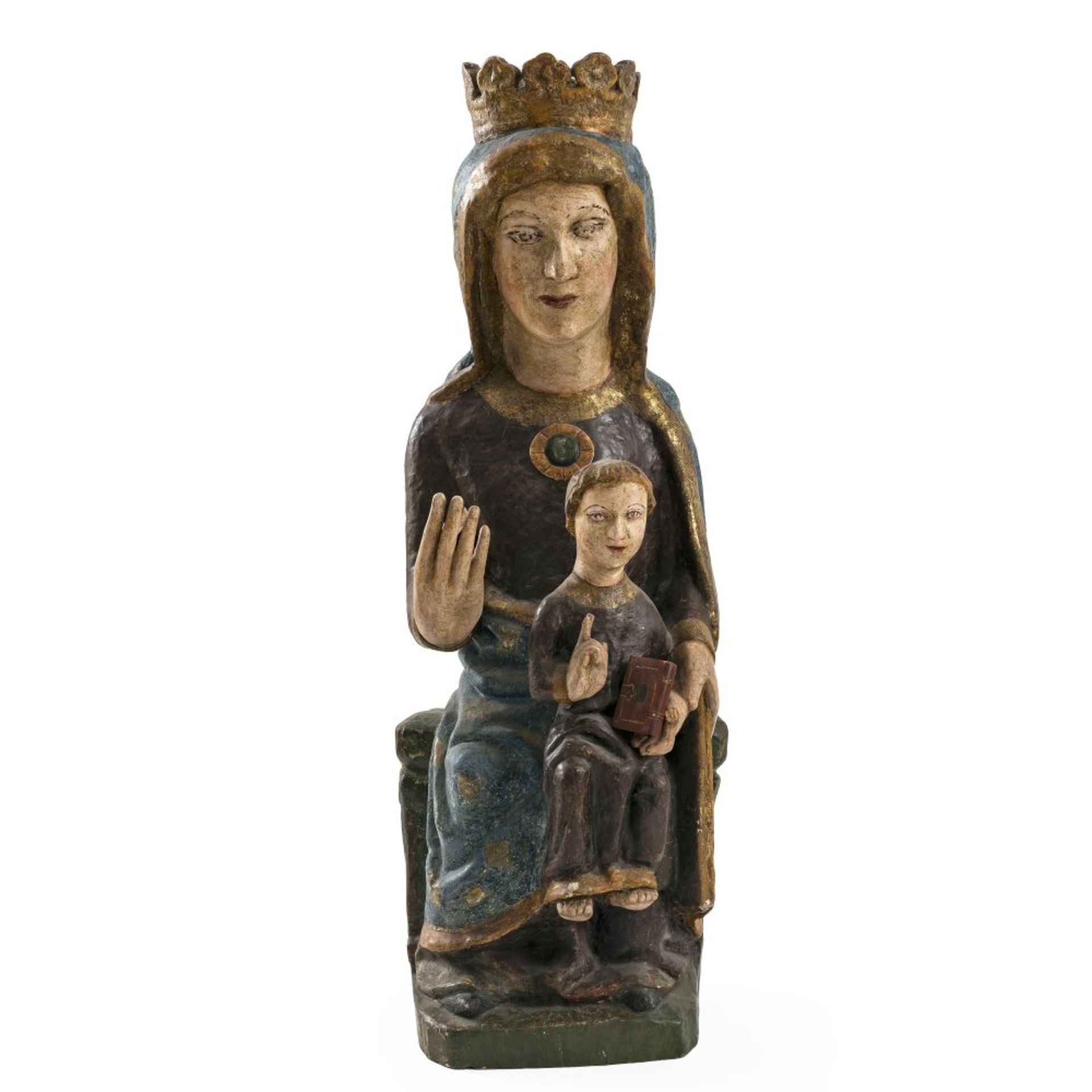 Thronende Madonna mit dem Jesuskind