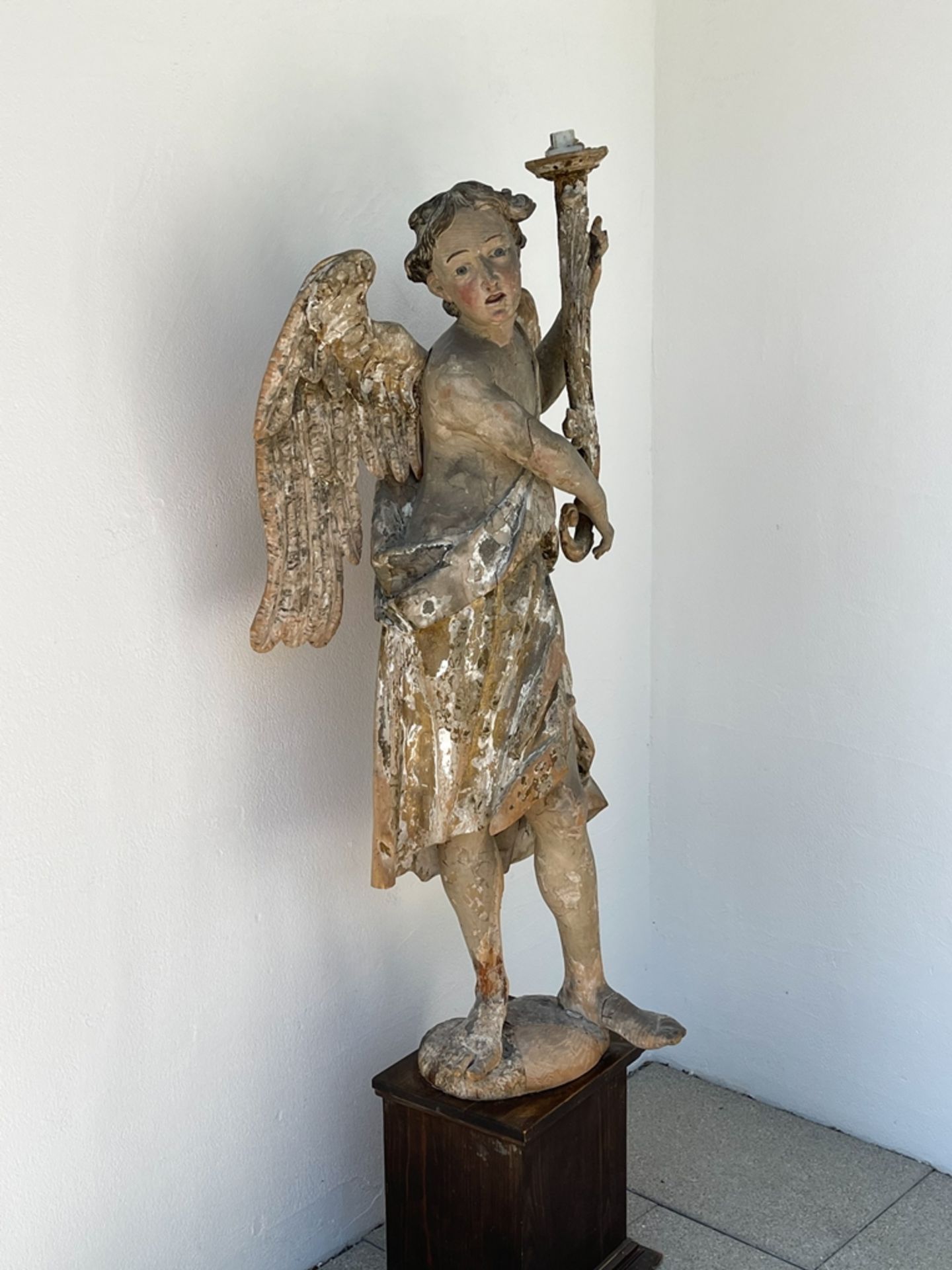 Monumentaler Renaissance "Leuchter Engel" - Bild 8 aus 21