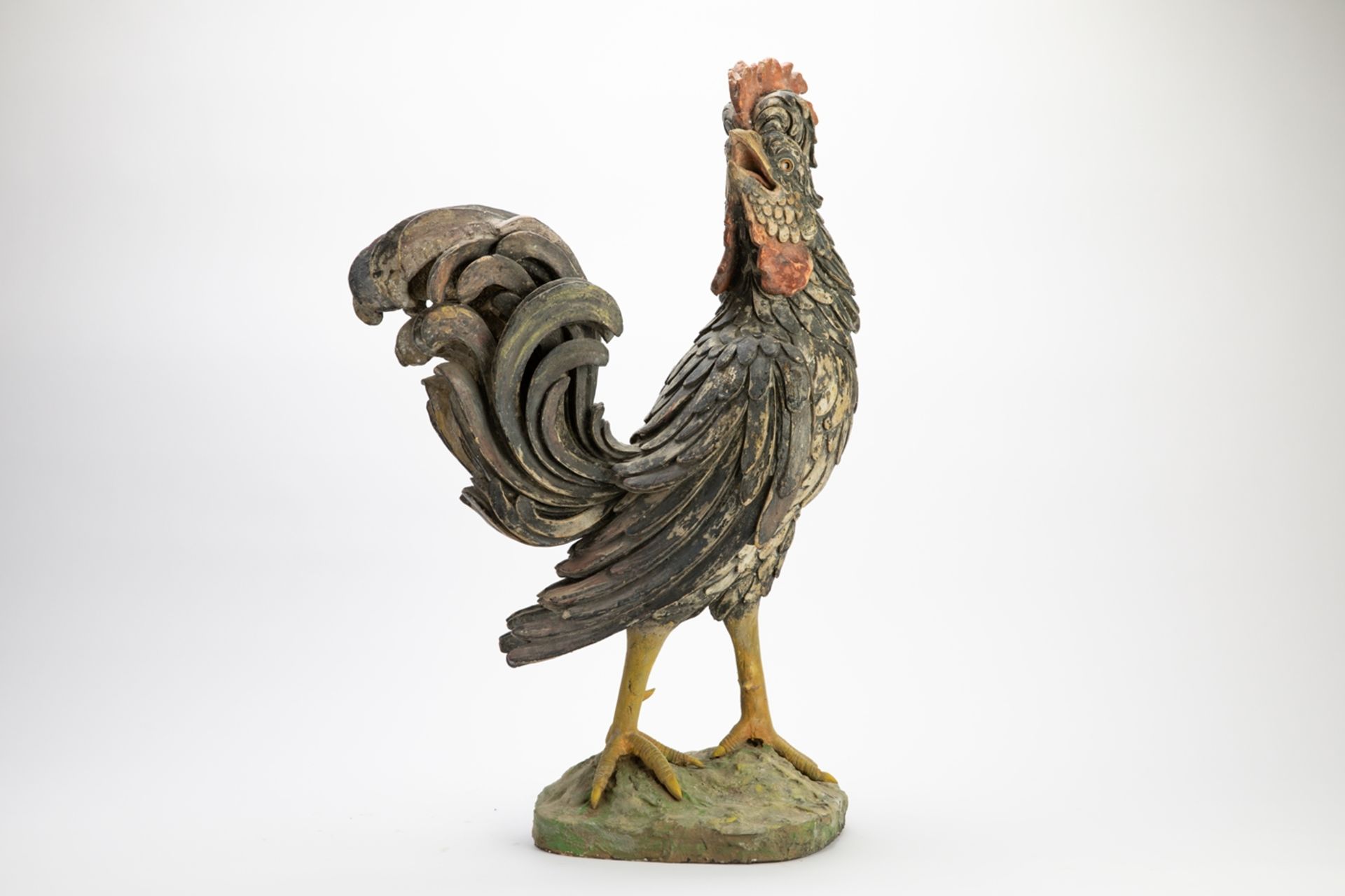 Finely carved rooster