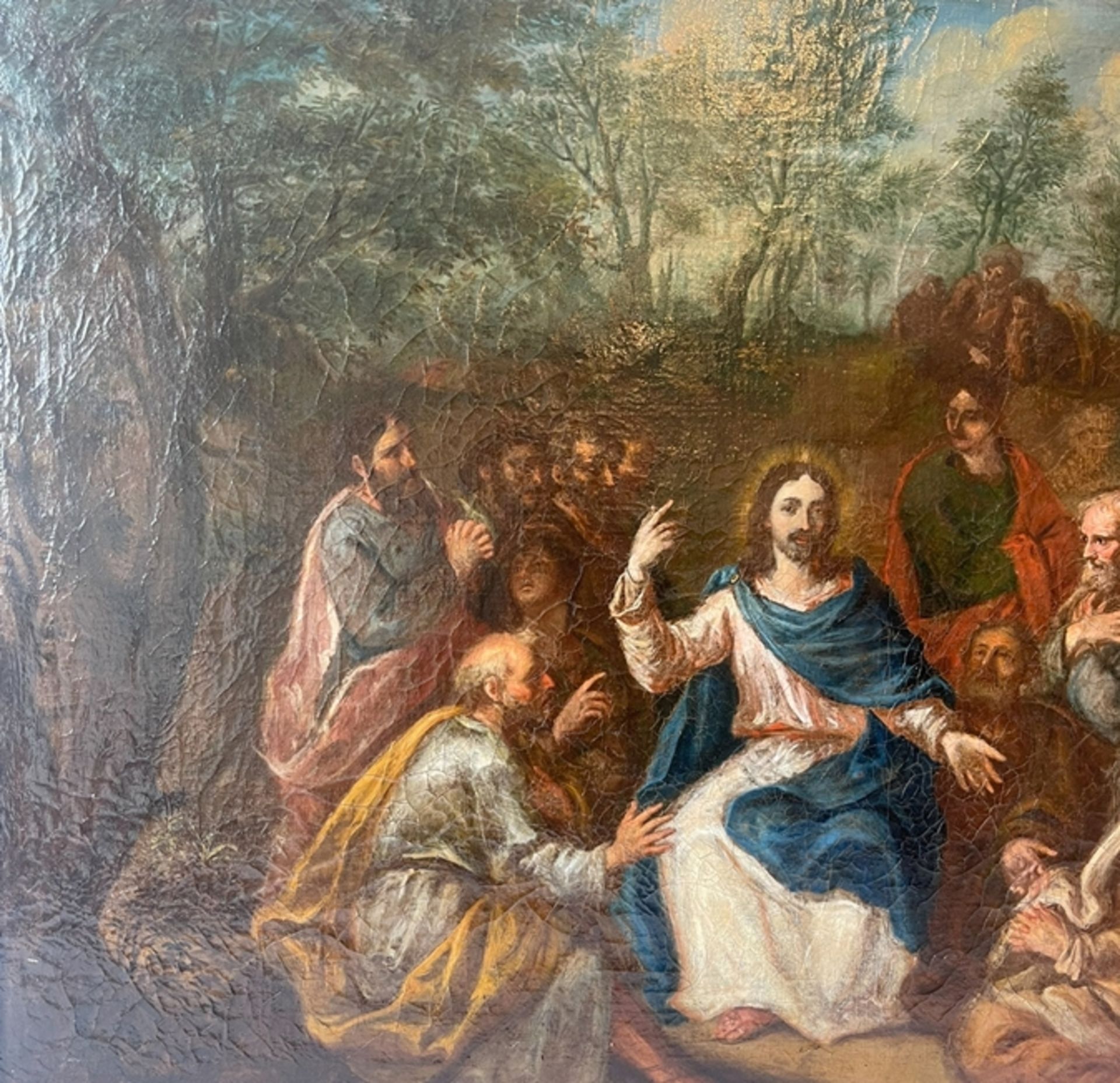 Großes Gemälde "Jesus mit seinen Jüngern" - Bild 2 aus 4
