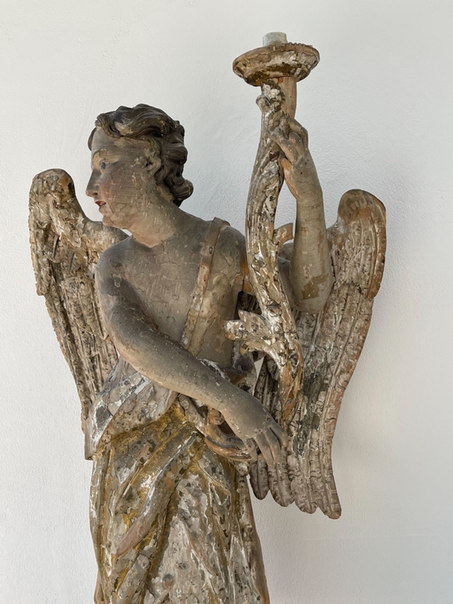 Monumentaler Renaissance "Leuchter Engel" - Bild 10 aus 21