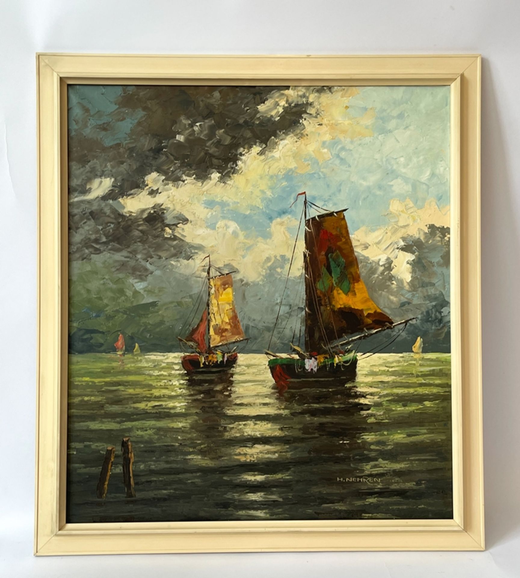 Gemälde "Segelschiffe"