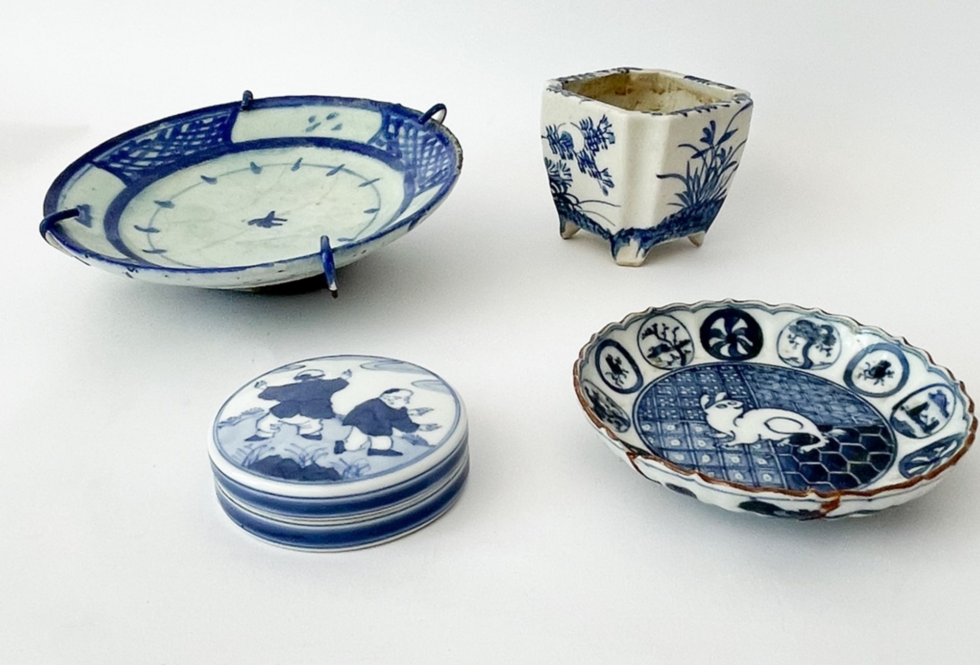 Konvolut China Porzellan/Keramik Blaumalerei