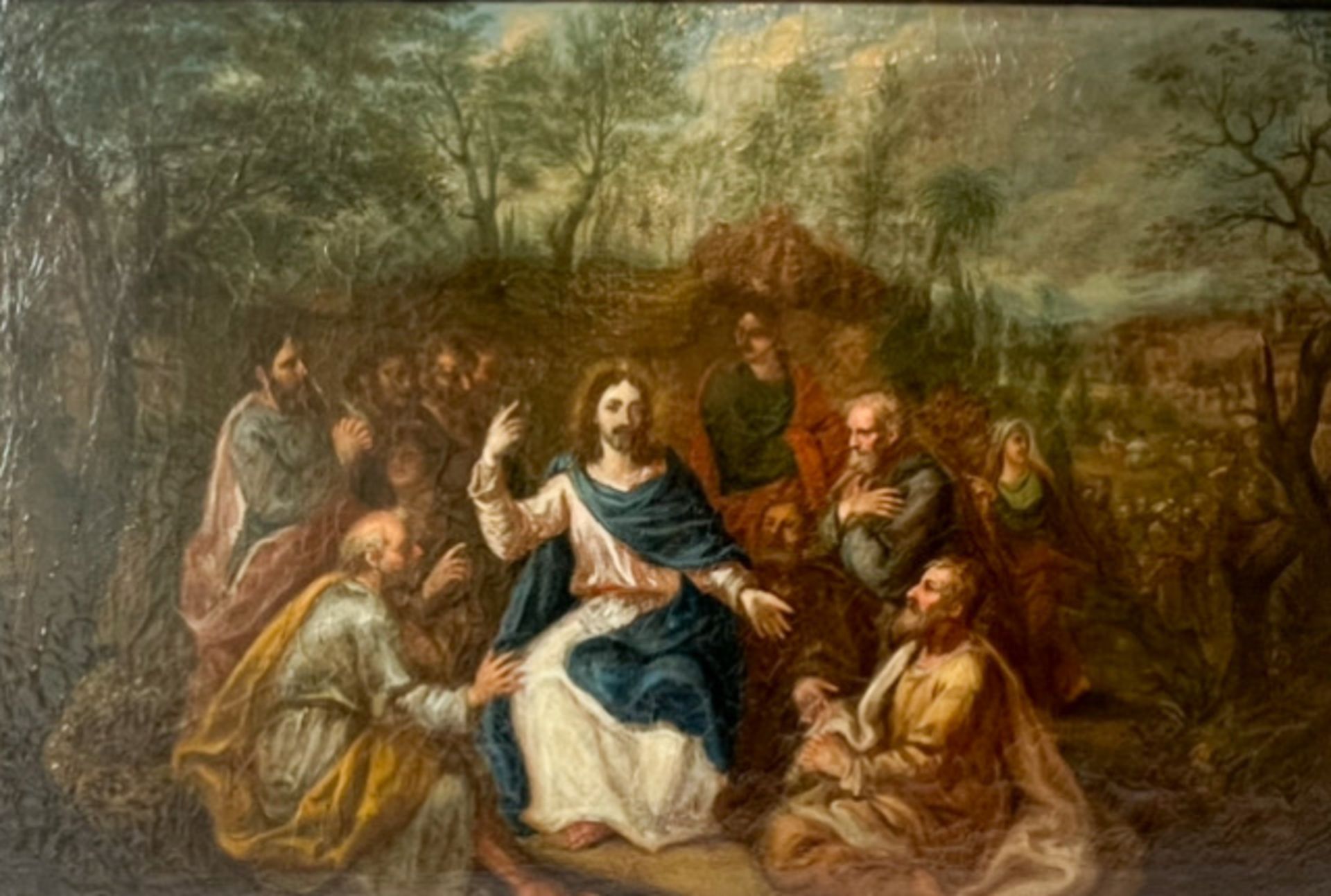 Großes Gemälde "Jesus mit seinen Jüngern" - Bild 3 aus 4
