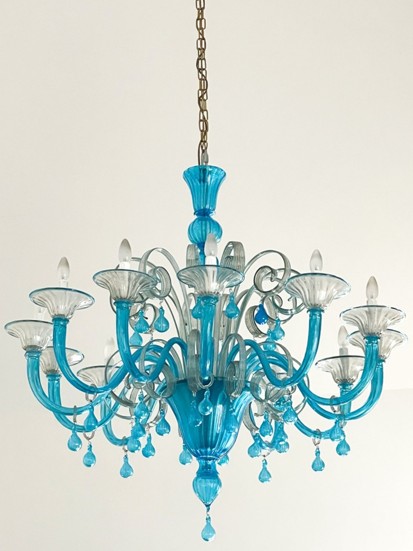 Monumental blur Murano chandelier / 1 of 2,