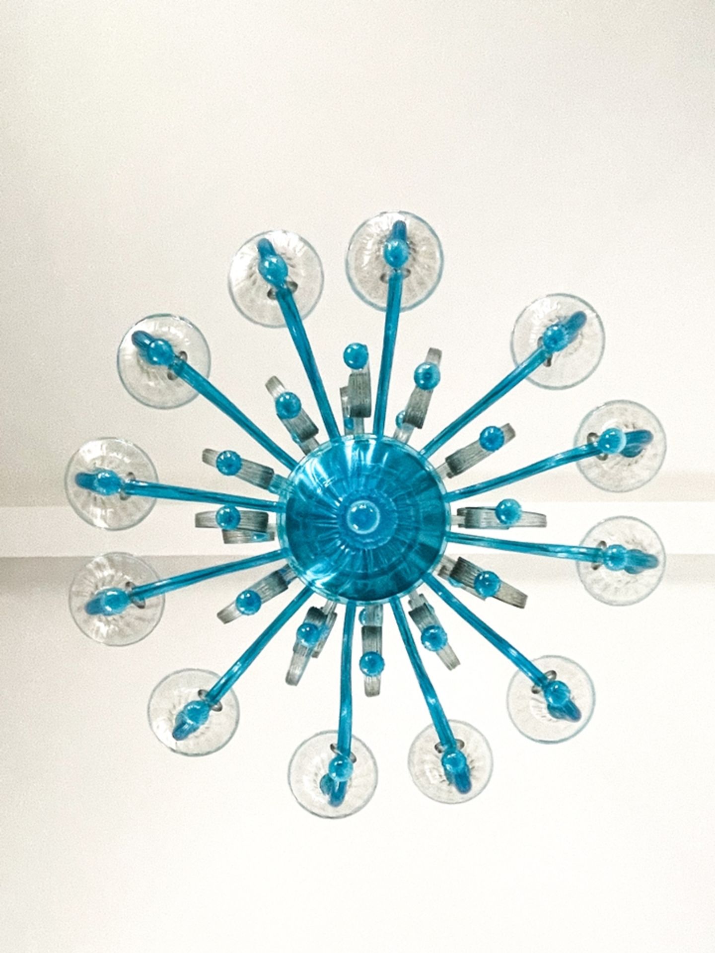 Monumental blur Murano chandelier / 1 of 2, - Image 5 of 5