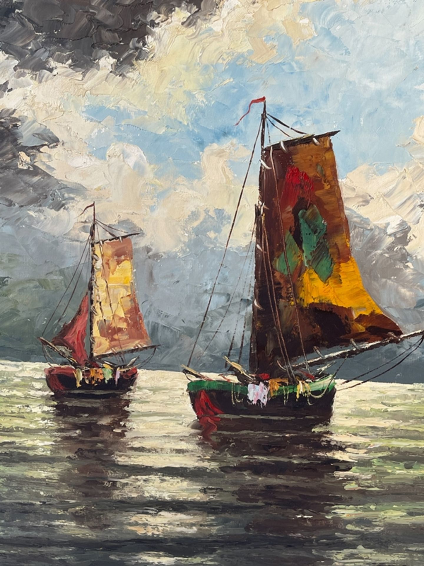 Painting „sailing ships“ - Image 3 of 5