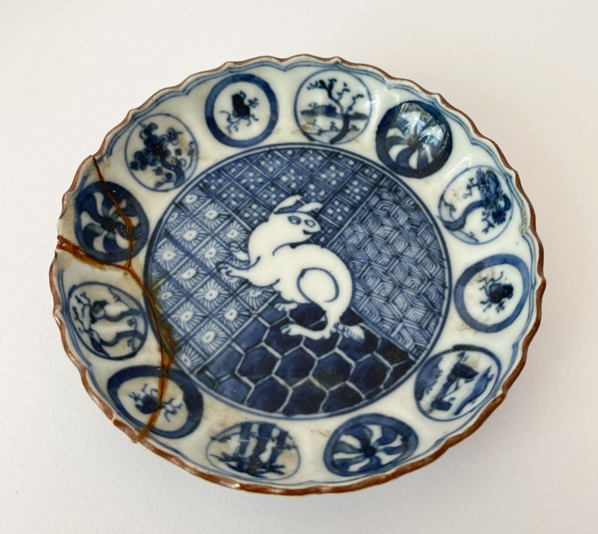 Konvolut China Porzellan/Keramik Blaumalerei - Bild 11 aus 14
