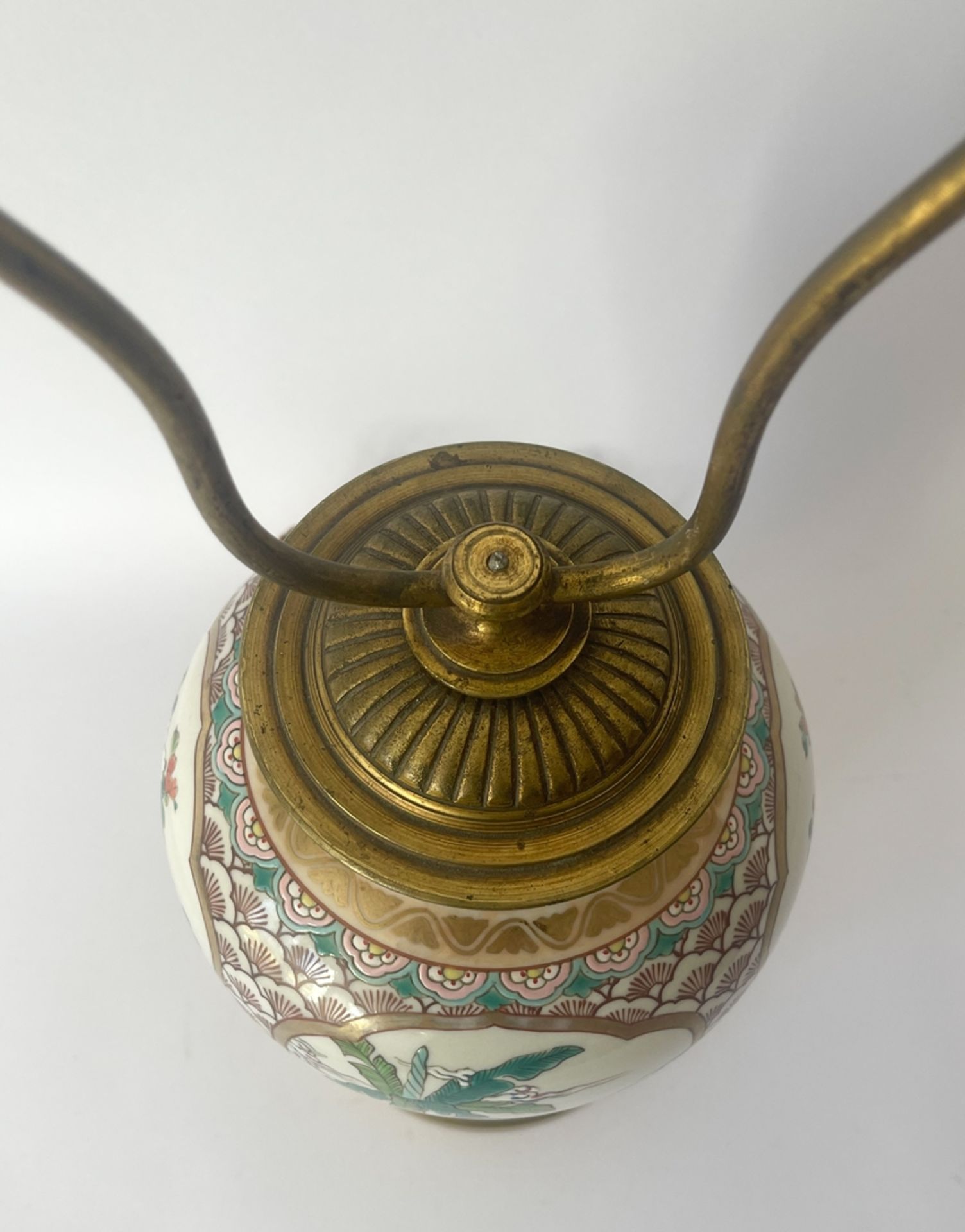 Porzellanvase/Lampe mit Bronzemontierung "China" - Bild 4 aus 15